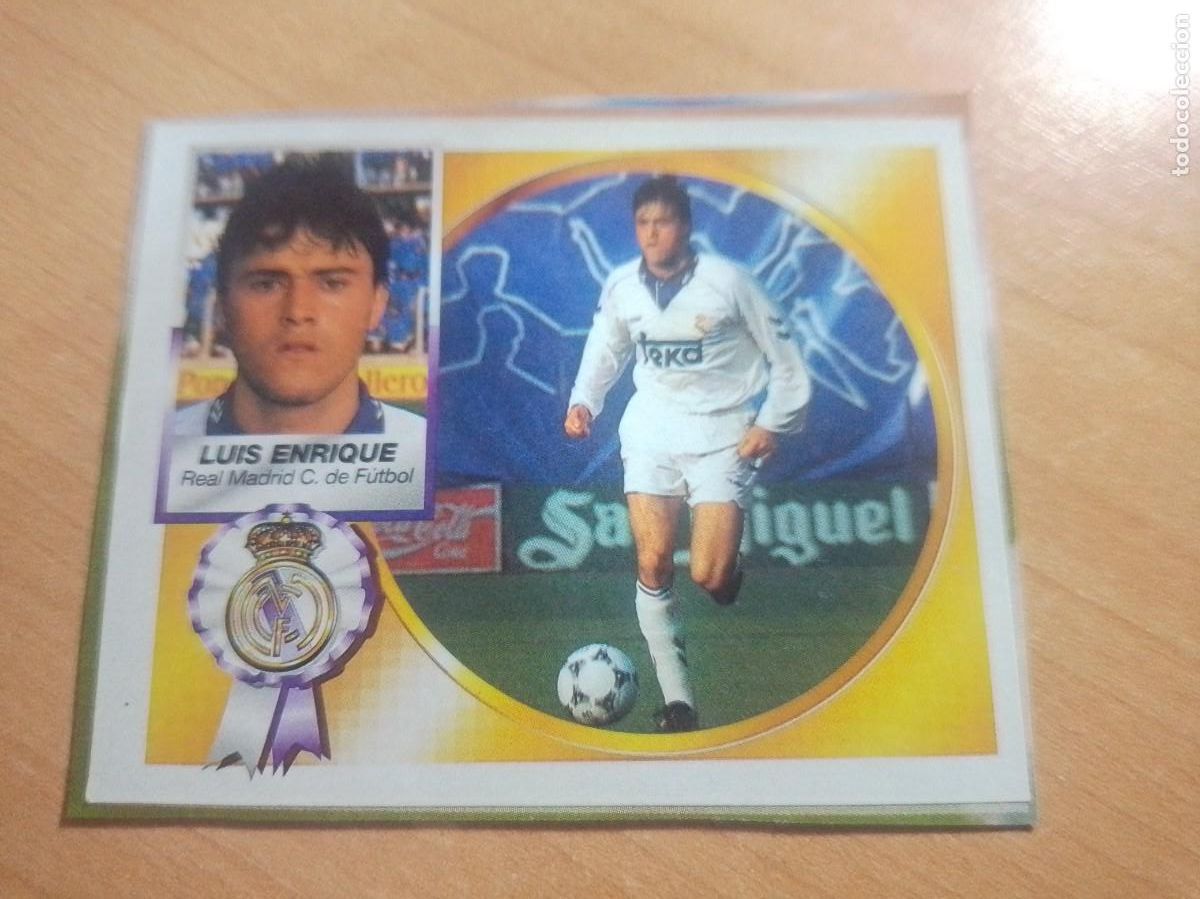 Cromos de F&uacute;tbol: LUIS ENRIQUE DEL REAL MADRID RECORTADO 94 95 ESTE 1994 1995