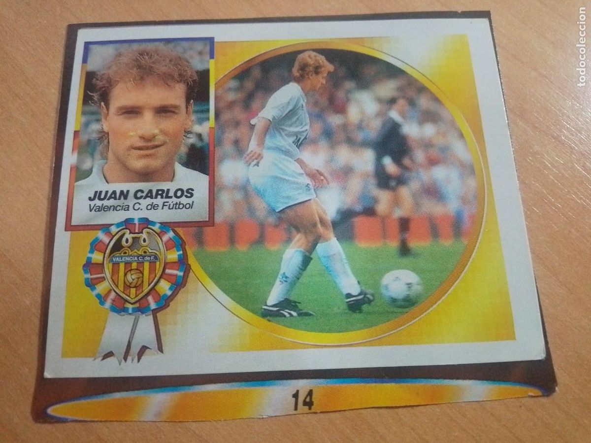 Cartes &agrave; collectionner de Football: JUAN CARLOS VERSION FICHAJE 14 DEL VALENCIA RECORTADO 94 95 ESTE 1994 1995