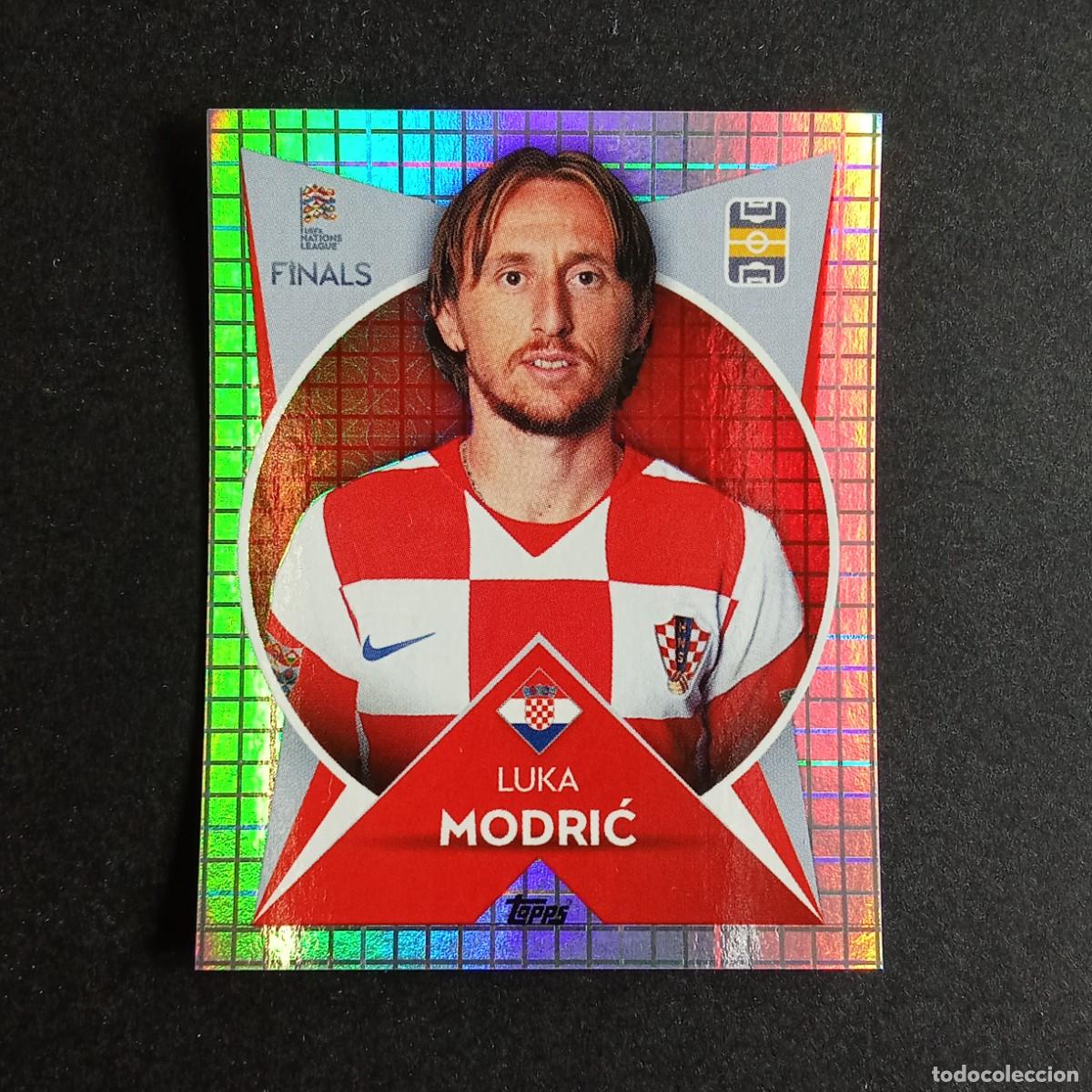 Cromos de F&uacute;tbol: CROMO FUTBOL THE ROAD TO UEFA NATIONS LEAGUE 2022 TOPPS 158 LUKA MODRIC CROACIA NUNCA PEGADO