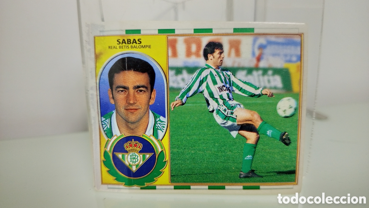 Cromos de F&uacute;tbol: ❇️ CROMO STICKER ⚽ SABAS BETIS 96 97 1996 1997 ESTE DESPEGADO LATERAL (VER)❇️