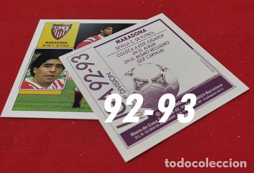 Cromos de F&uacute;tbol: Maradona Sevilla C.F. custom 92-93 Bonus version 4 inedito