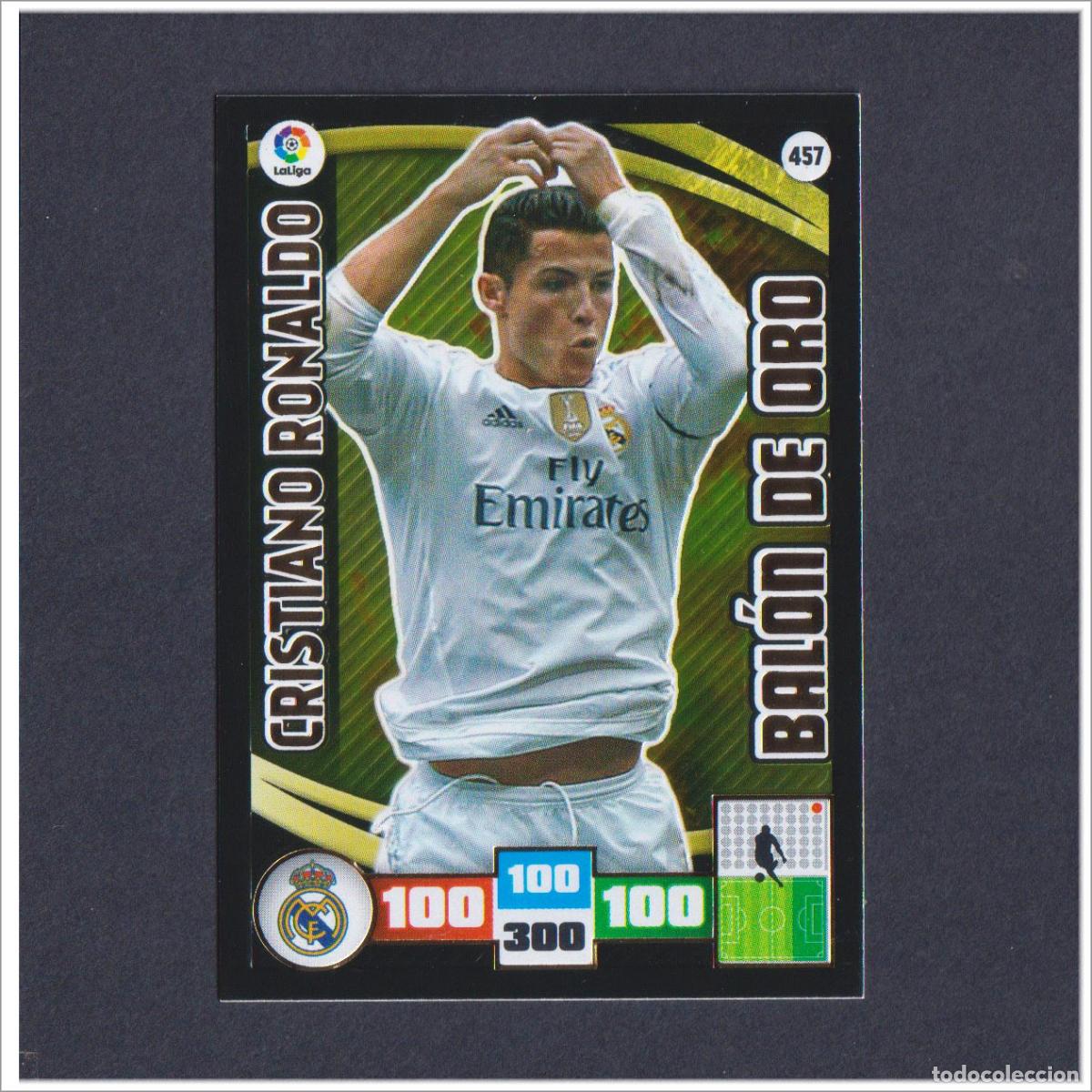 Cartes &agrave; collectionner de Football: ADRENALYN XL 2015 2016 15 16 PANINI CRISTIANO RONALDO 457 BAL&Oacute;N DE ORO REAL MADRID LIGA COLECCI&Oacute;N