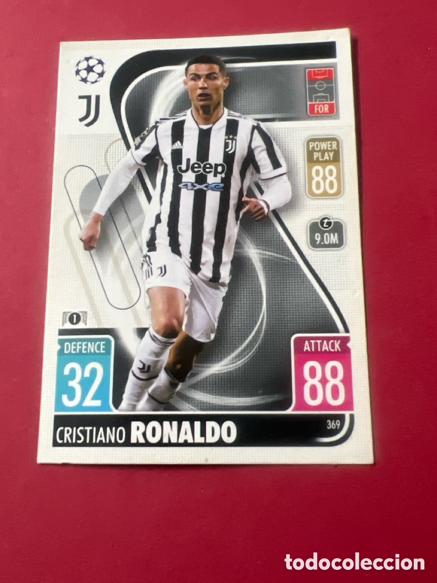 Cromos de F&uacute;tbol: C357. 369 CRISTIANO RONALDO JUVENTUS PSG TOPPS MATCH ATTAX CHAMPIONS 21 22 2021 2022