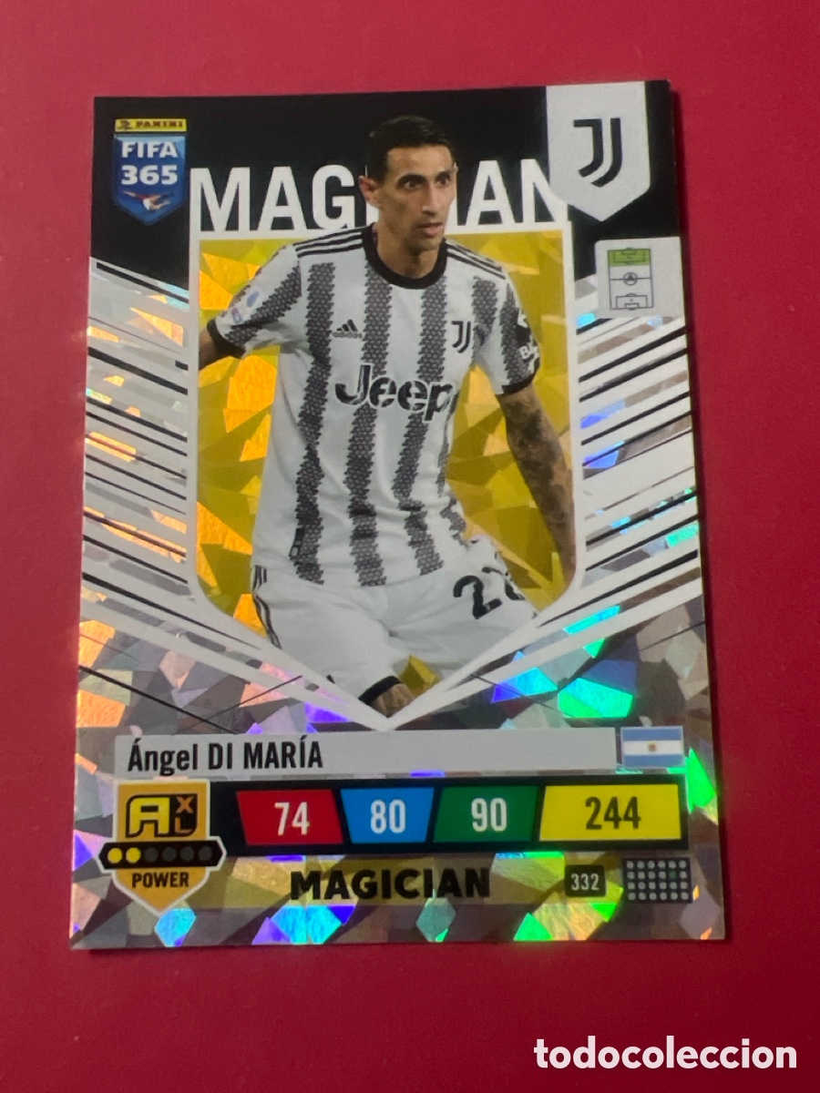 Figurine di Calcio: C408. 332 DI MARIA JUVENTUS ADRENALYN FIFA 365 CROMO 22 23 FUTBOL 2022 2023 LIGA