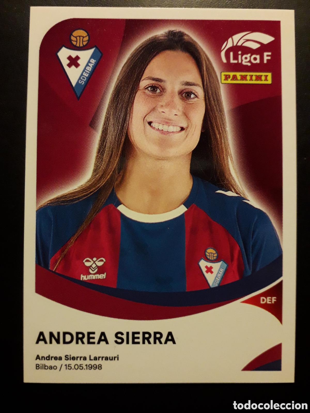 Cromos de f&uacute;tbol: ANDREA SIERRA EIBAR N&deg; 128 A LIGA F FEMENINA 2024 2025 24 25 PANINI PEDIDO M&Iacute;NIMO 3&euro;