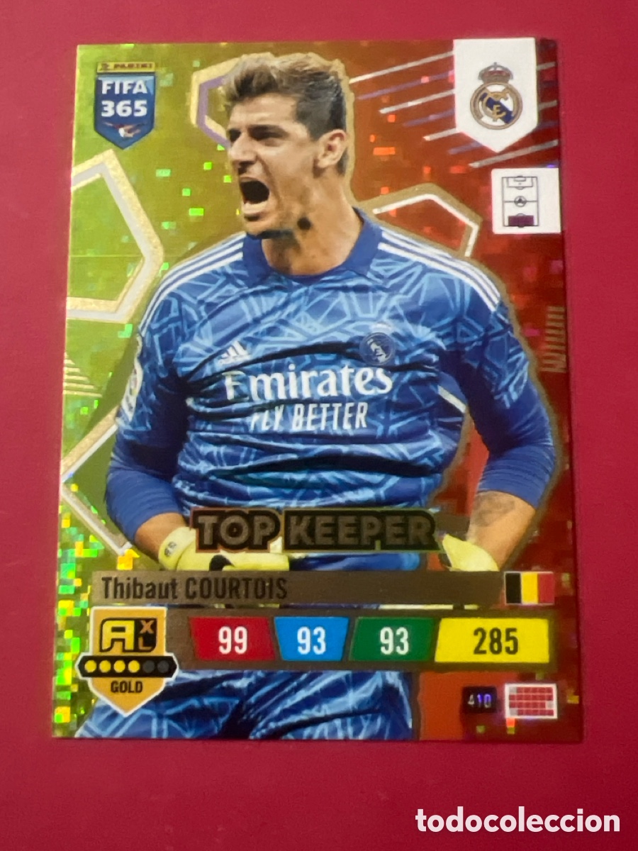 Cromos de F&uacute;tbol: C438. Cromo FIFA 365 ADRENALYN 2022 2023 22/23 - TOP KEEPER - REAL MADRID - COURTOIS 410