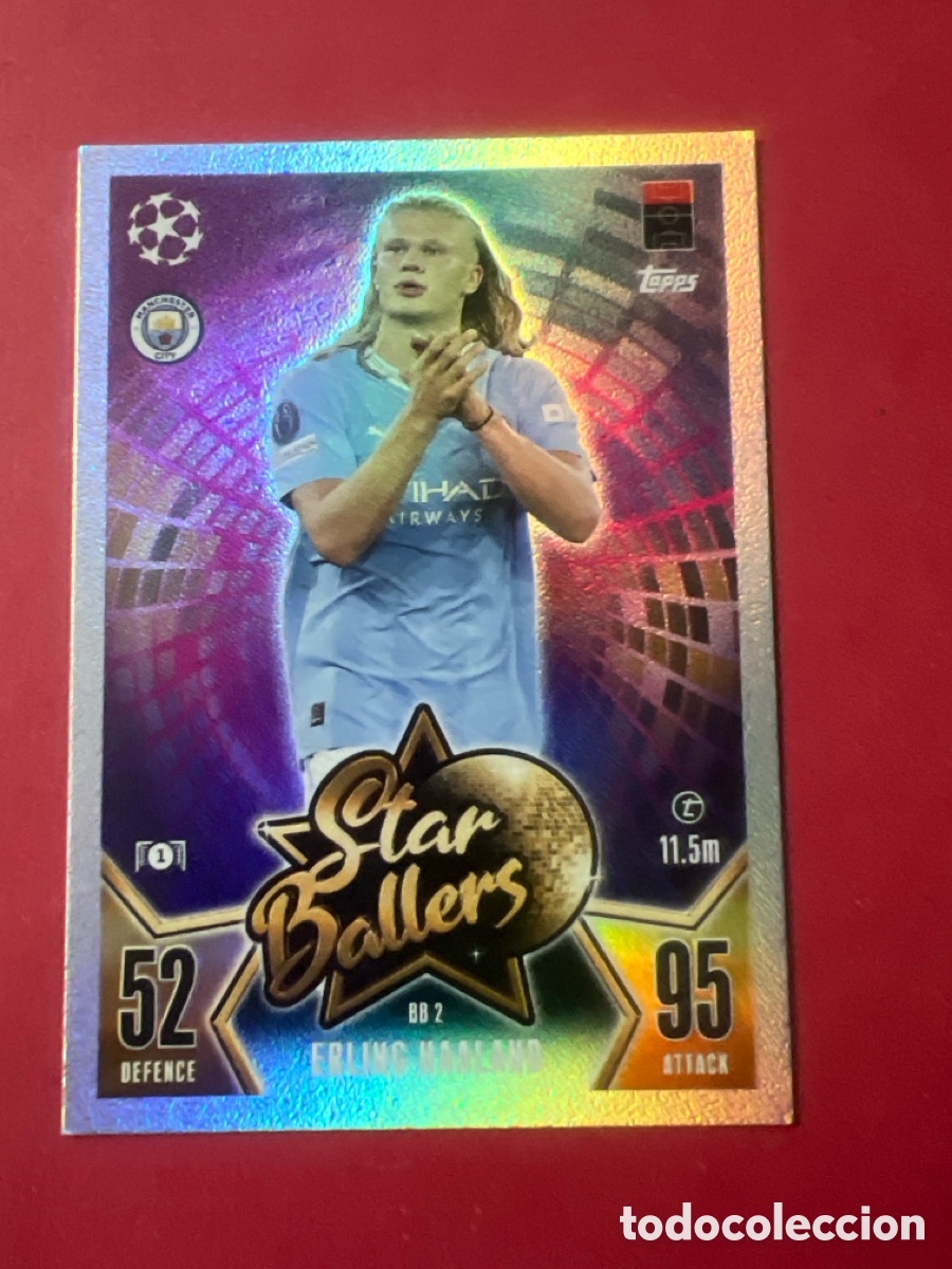 Football Stickers: C466. BB2 HALAAND MANCHESTER CITY STAR BALLERS CHAMPIONS UCL 2023 2024 TOPPS 23 24