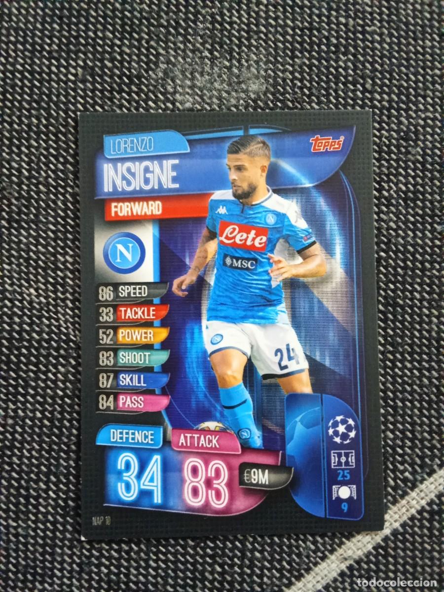Figurine di Calcio: NAP 10 insigne N&aacute;poles match attax champions league 2019-20