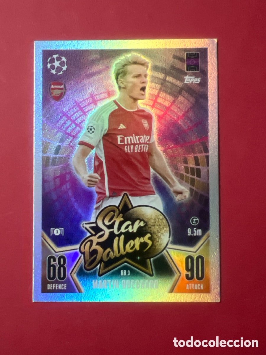 Cromos de F&uacute;tbol: C484. MATCH ATTAX 2023 2024 23 24 ALBUM TOPPS CHAMPIONS N BB3 BB 3 ARSENAL STAR MARTIN ODEGAARD