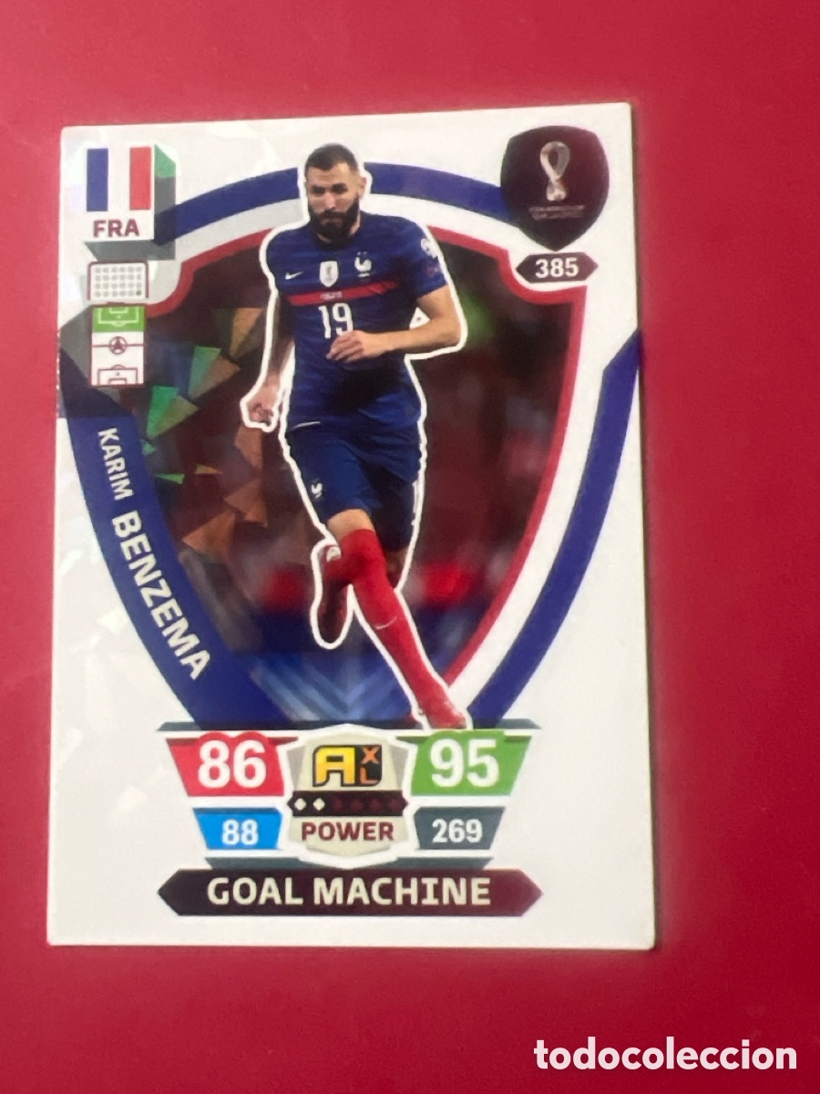 Cromos de F&uacute;tbol: C501. 385 BENZEMA FRANCIA GOAL MACHINE ADRENALYN XL MUNDIAL WORLD CUP QATAR 2022 PANINI 22