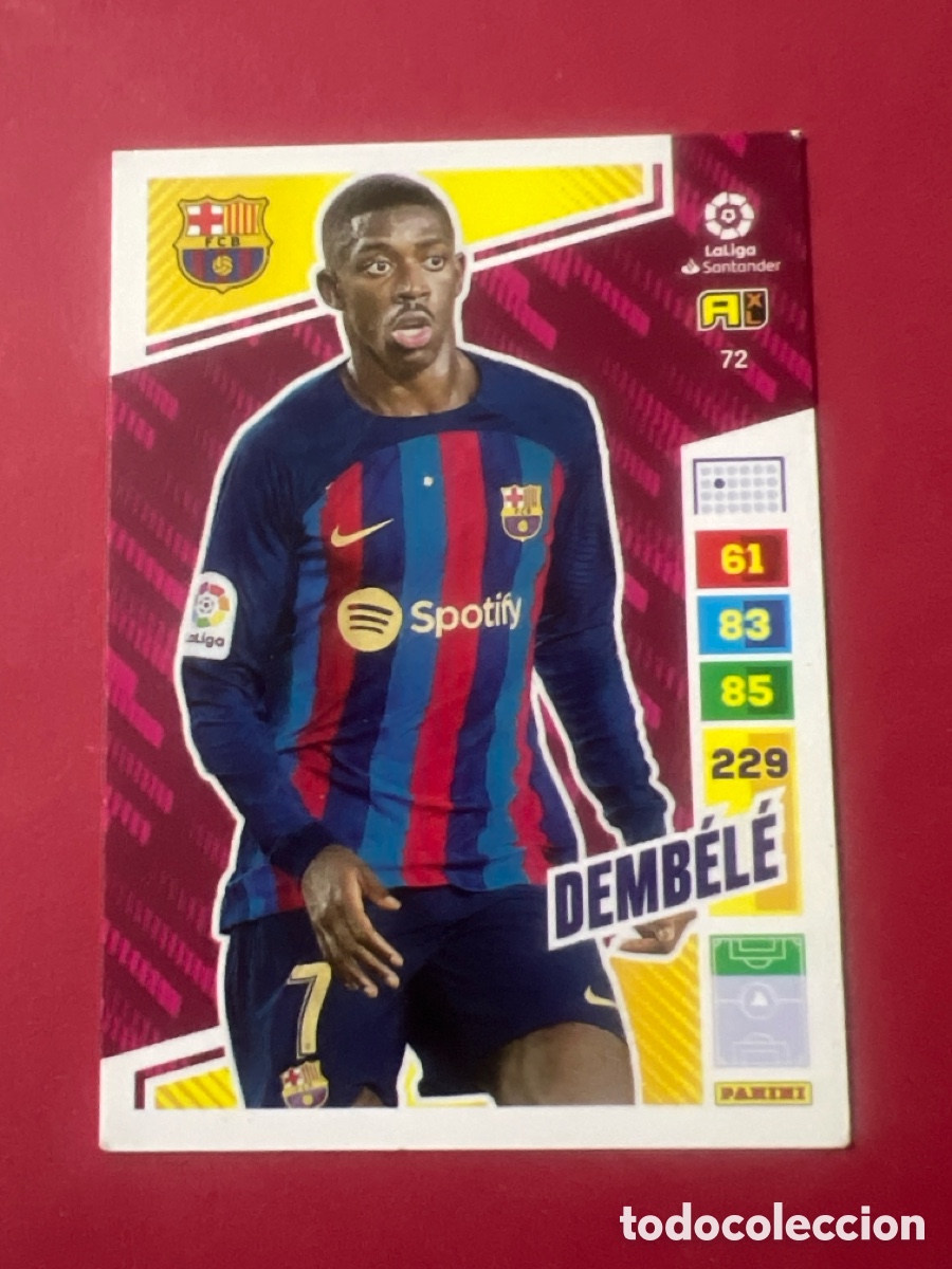 Figurine di Calcio: C624. Dembele Barcelona Adrenalyn 22-23 # 72