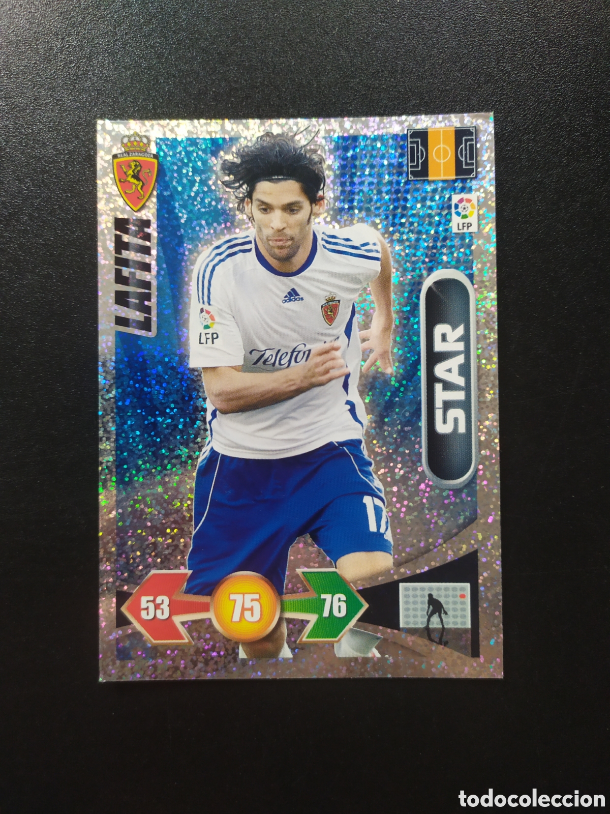 Cromos de F&uacute;tbol: Adrenalyn 2009 2010 09 10 panini Lafita star brillantina gruesa Real Zaragoza