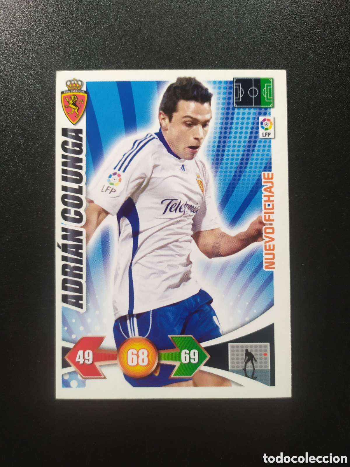Cromos de F&uacute;tbol: Adrenalyn 2009 2010 09 10 panini Adri&aacute;n Colunga nuevo fichaje Real Zaragoza