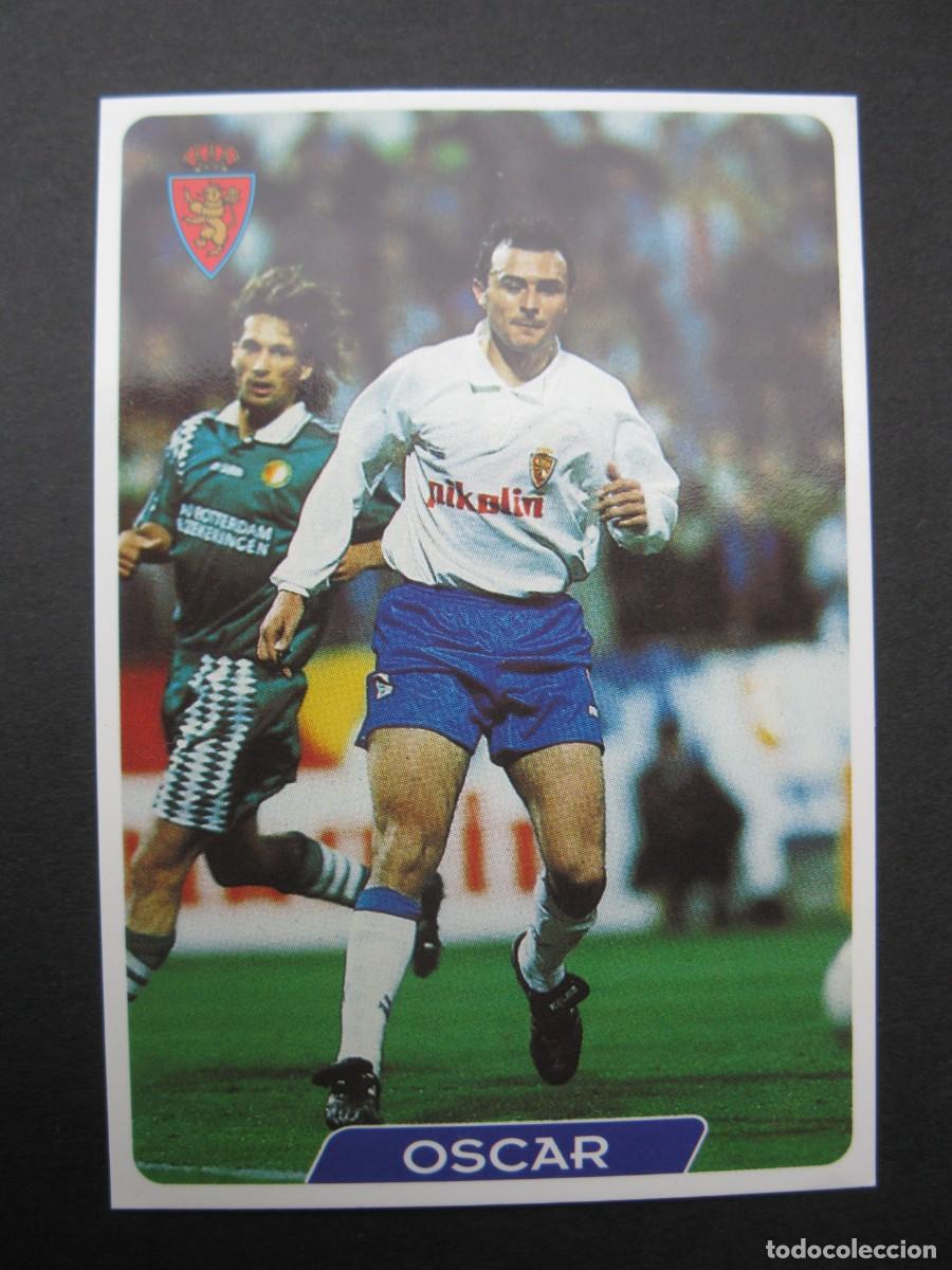 Football Stickers: OSCAR (R. ZARAGOZA) - CARD N&ordm; 118 - LAS FICHAS DE LA LIGA 95-96 - MUNDICROMO.