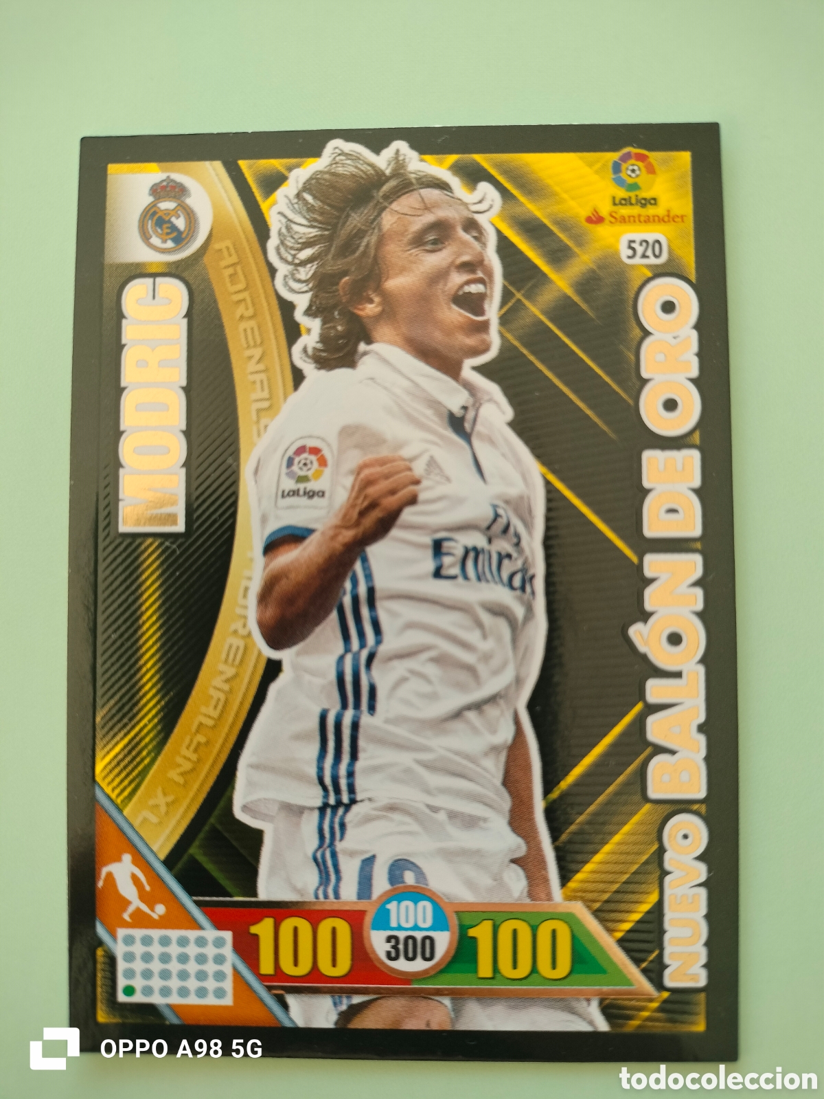Cromos de F&uacute;tbol: Nuevo Bal&oacute;n de oro Modric Adrenalyn liga temporada 2016 2017 16 17