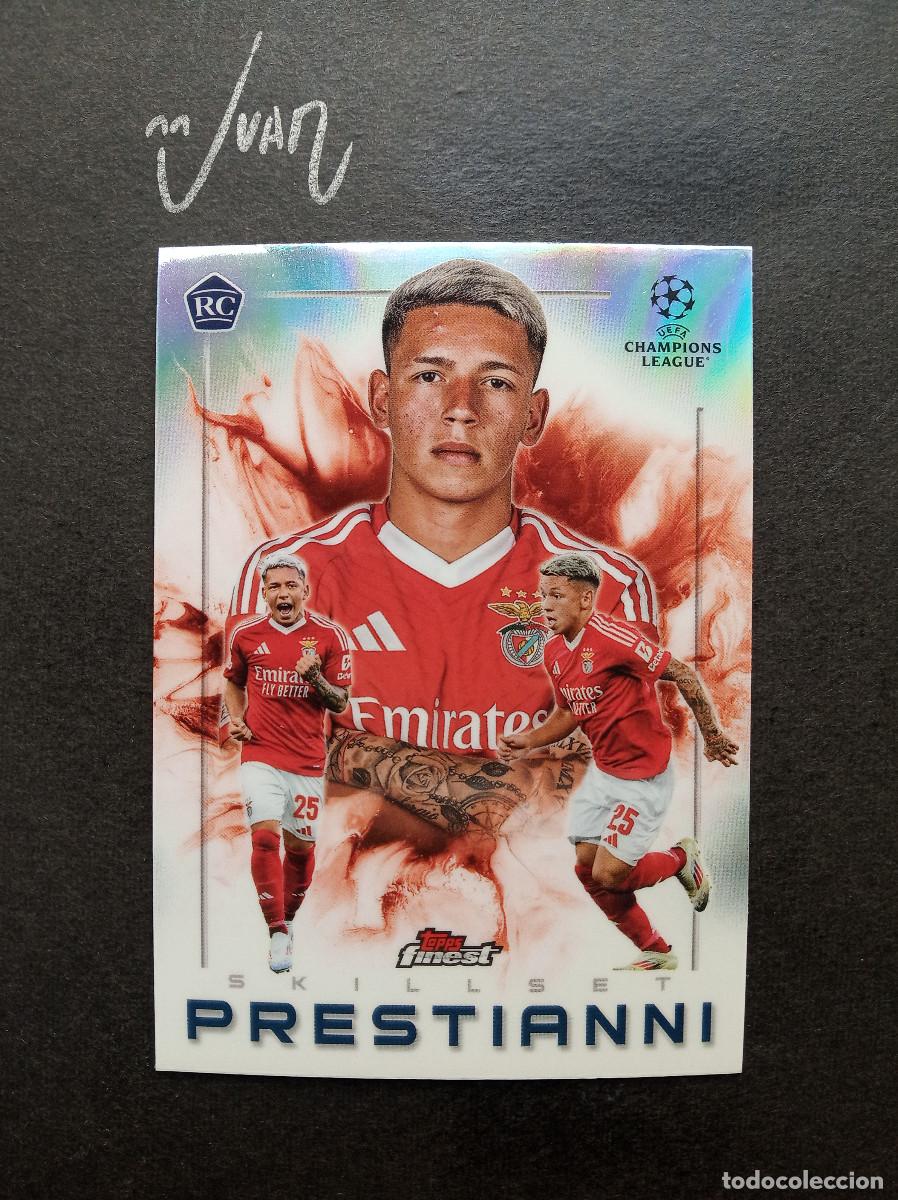 Cromos de F&uacute;tbol: 14 SKILLSET ROOKIE PRESTIANNI BENFICA ⚽ TOPPS &reg; FINEST UEFA CHAMPIONS LEAGUE 2024 2025 24 25 NUEVO