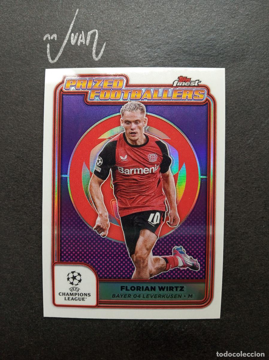 Figurine di Calcio: PF 11 PRIZED FOOTBALLERS WIRTZ BAYER LEVERKUSEN ⚽ TOPPS &reg; FINEST CHAMPIONS 2024 2025 24 25 NUEVO