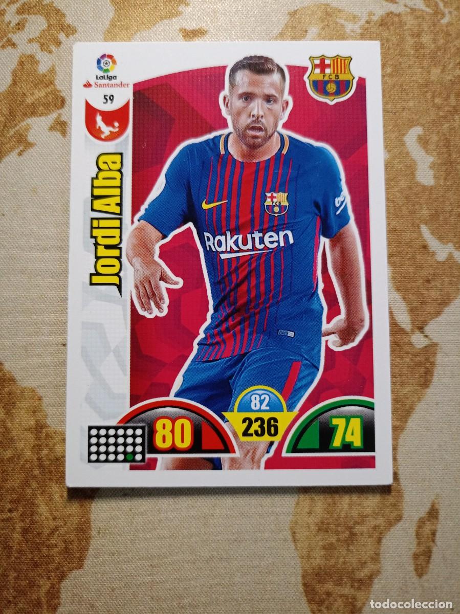 Fu&szlig;ball-Sticker: Barcelona 59 JORDI ALBA Adrenalyn 2017-18