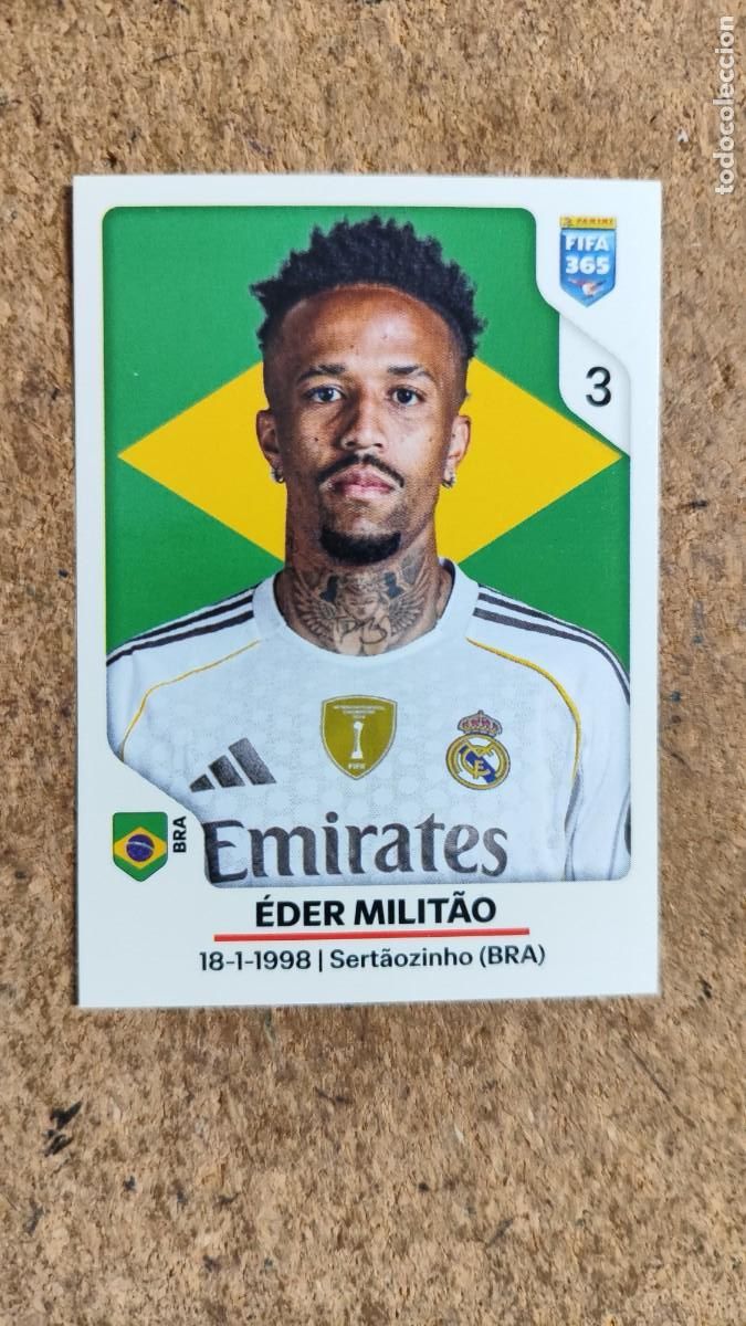 Figurine di Calcio: FIFA 365 2026 UCL STICKER MILITAO REAL MADRID # 496 PANINI