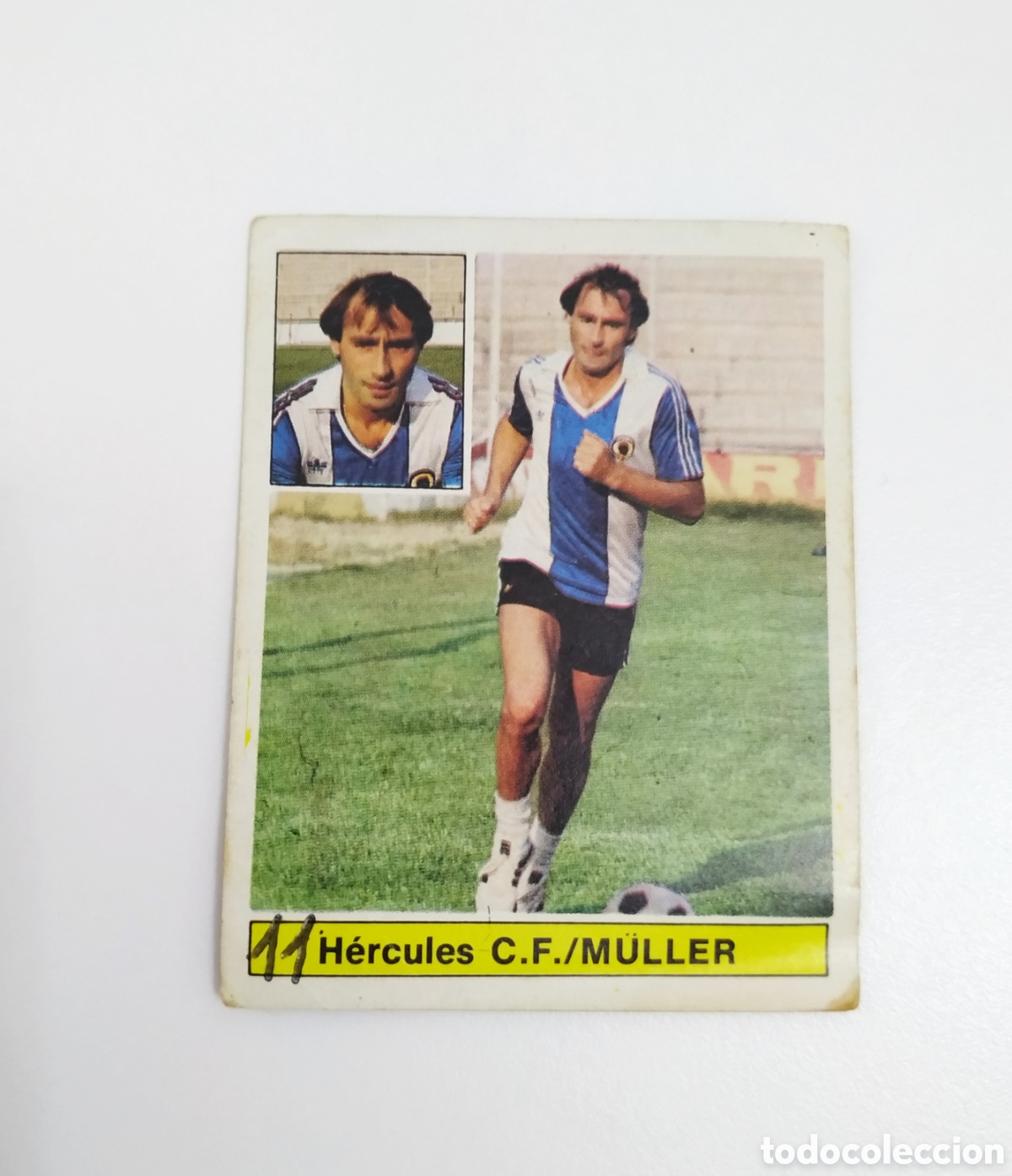 Fu&szlig;ball-Sticker: MULLER H&Eacute;RCULES FICHAJE 28 BIS LIGA ESTE 1981/82 81 82
