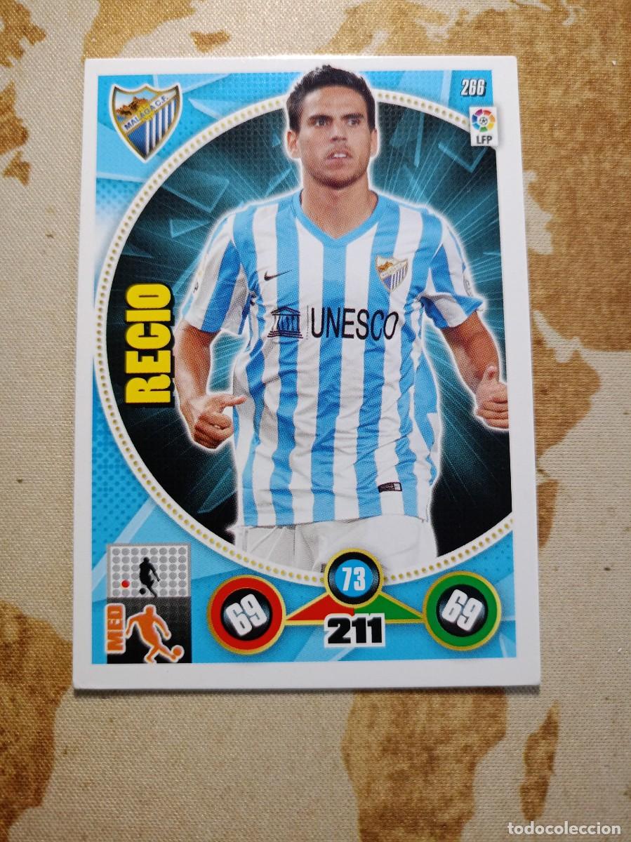 Fu&szlig;ball-Sticker: M&aacute;laga 266 RECIO Adrenalyn 2014-15