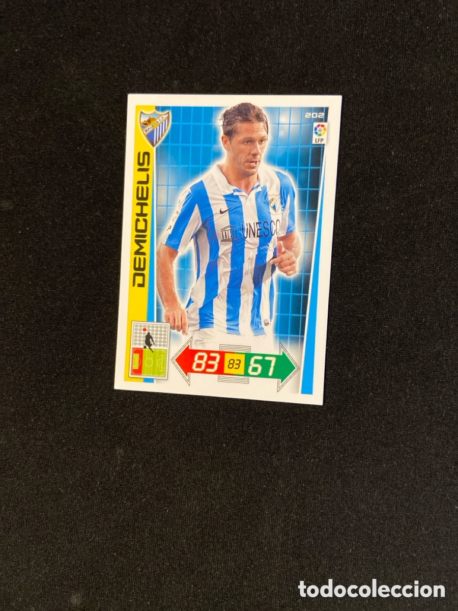 Fu&szlig;ball-Sticker: DEMICHELIS 202 (M&Aacute;LAGA) 2012-2013 12 13 ADRENALYN PANINI CROMO CARTA A-2