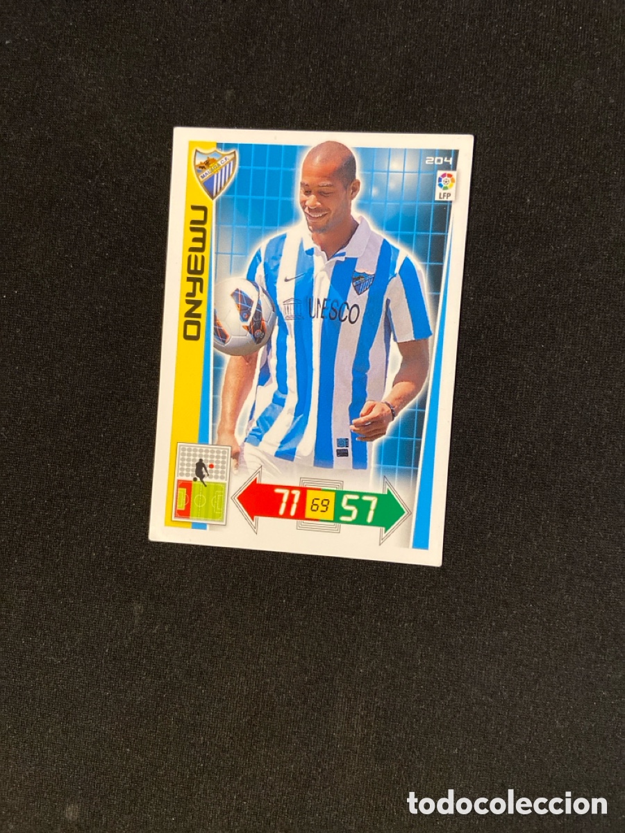 Cromos de Futebol: ONYEWU 204 (M&Aacute;LAGA) 2012-2013 12 13 ADRENALYN PANINI CROMO CARTA A-2