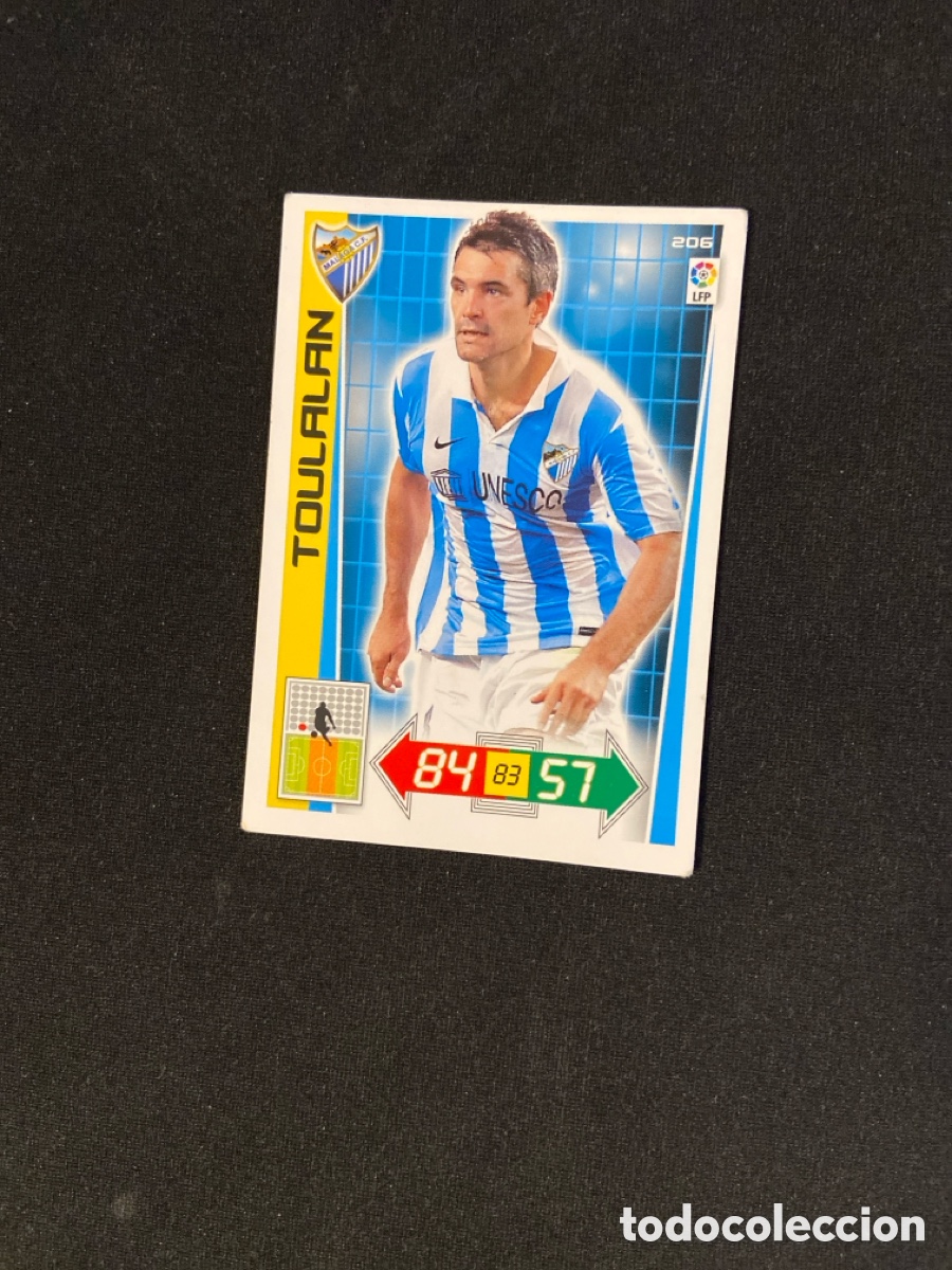 Fu&szlig;ball-Sticker: TOULALAN 206 (M&Aacute;LAGA) 2012-2013 12 13 ADRENALYN PANINI CROMO CARTA A-2