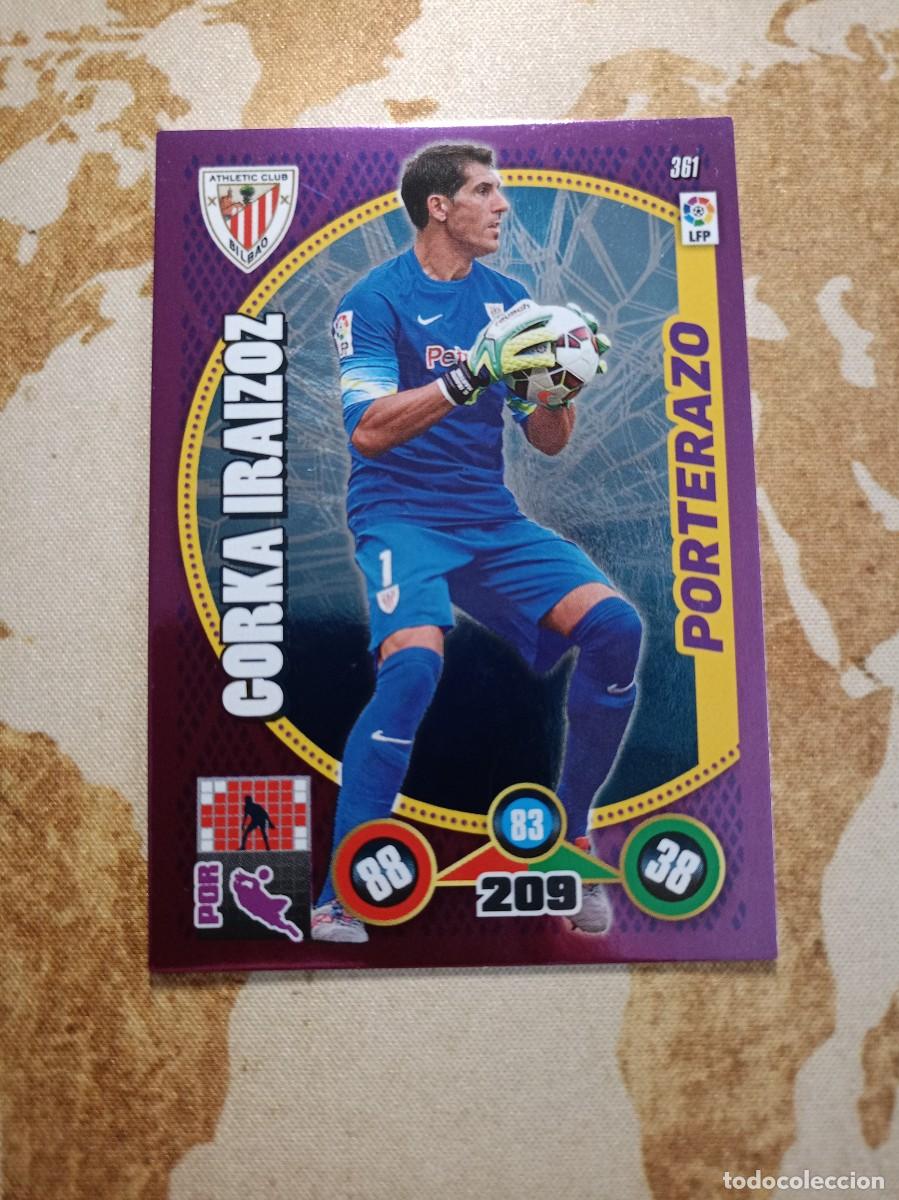 Fu&szlig;ball-Sticker: Porterazo 361 GORKA IRAIZOZ Adrenalyn 2014-15