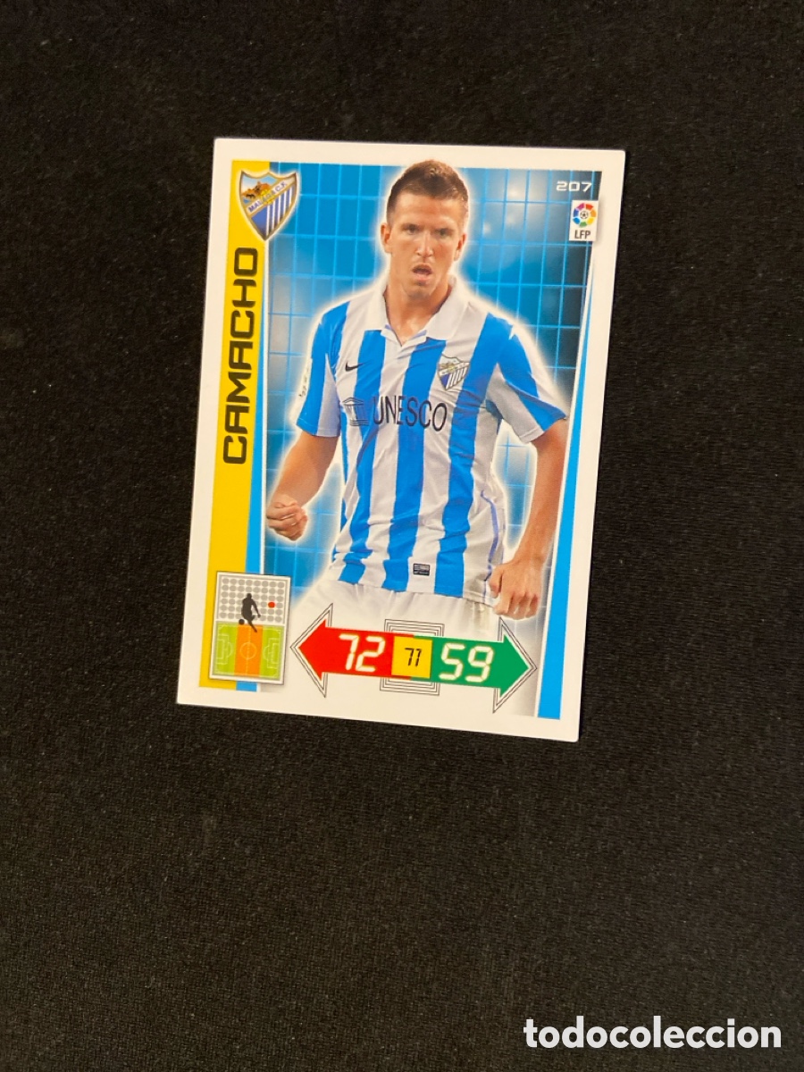 Football Stickers: CAMACHO 207 (M&Aacute;LAGA) 2012-2013 12 13 ADRENALYN PANINI CROMO CARTA A-2