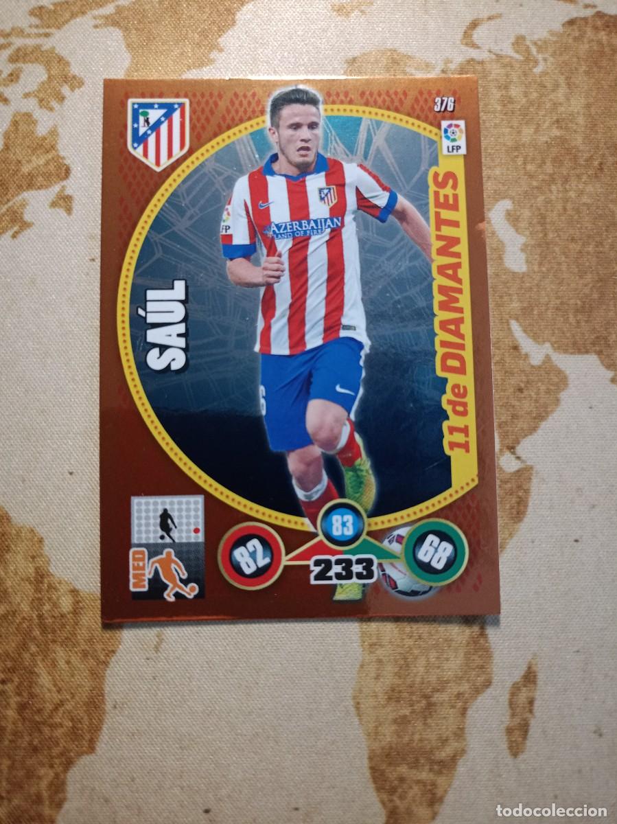 Fu&szlig;ball-Sticker: 11 De Diamantes 376 SA&Uacute;L Adrenalyn 2014-15