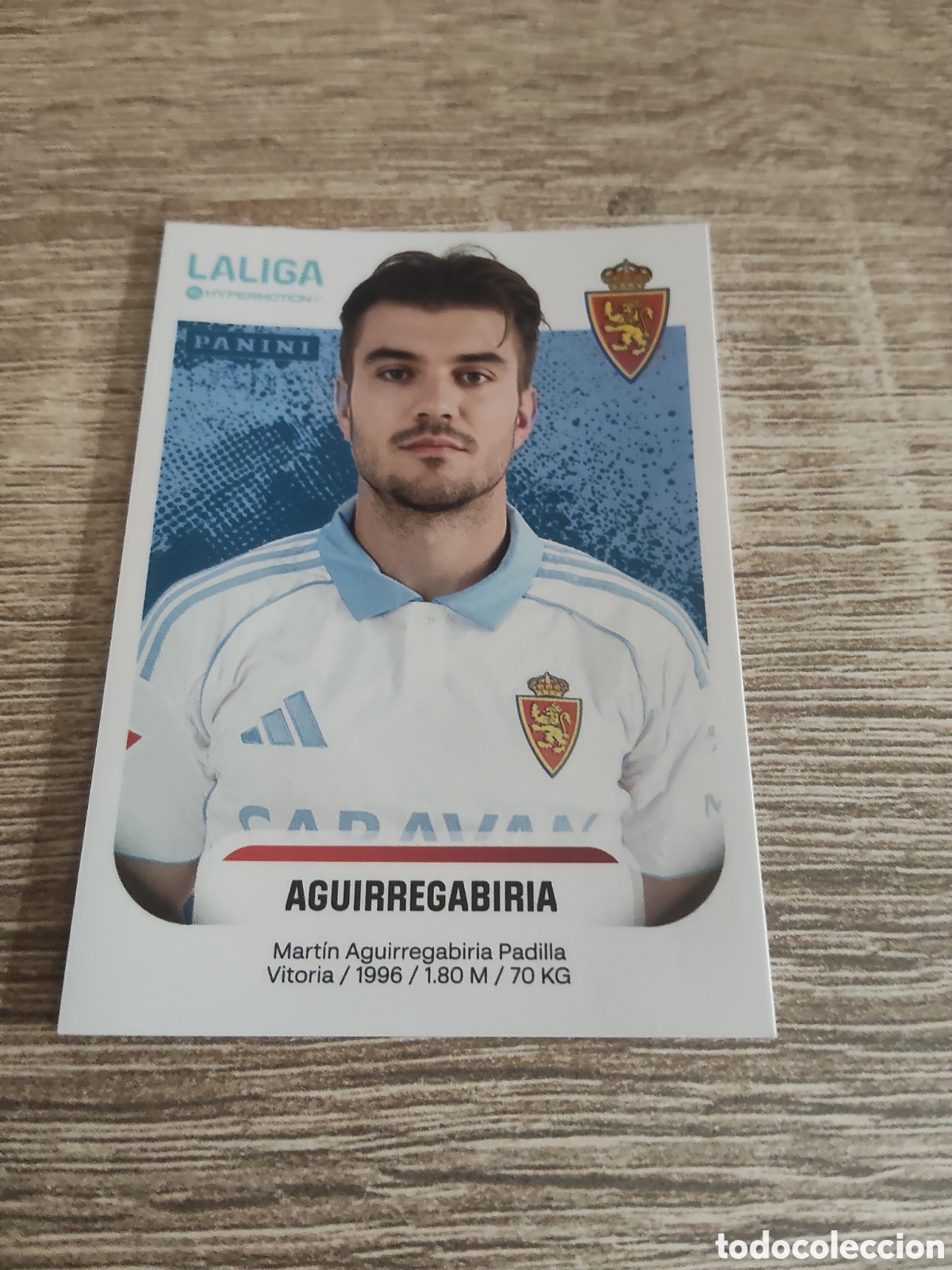 Cromos de F&uacute;tbol: Panini liga Hypermotion 2025 2026 25 26 405 Aguirregabiria Real Zaragoza