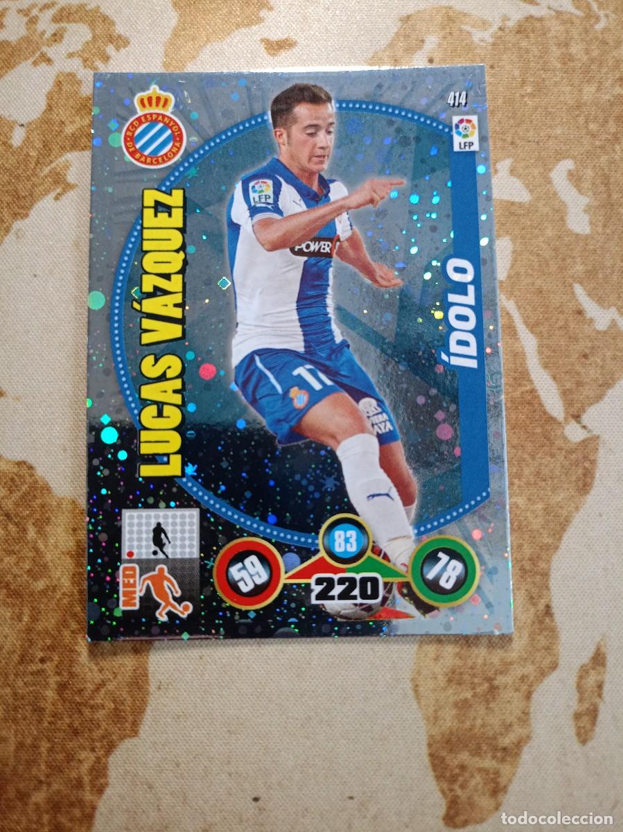 Cartes &agrave; collectionner de Football: &Iacute;dolo 414 LUCAS V&Aacute;ZQUEZ Adrenalyn 2014-15