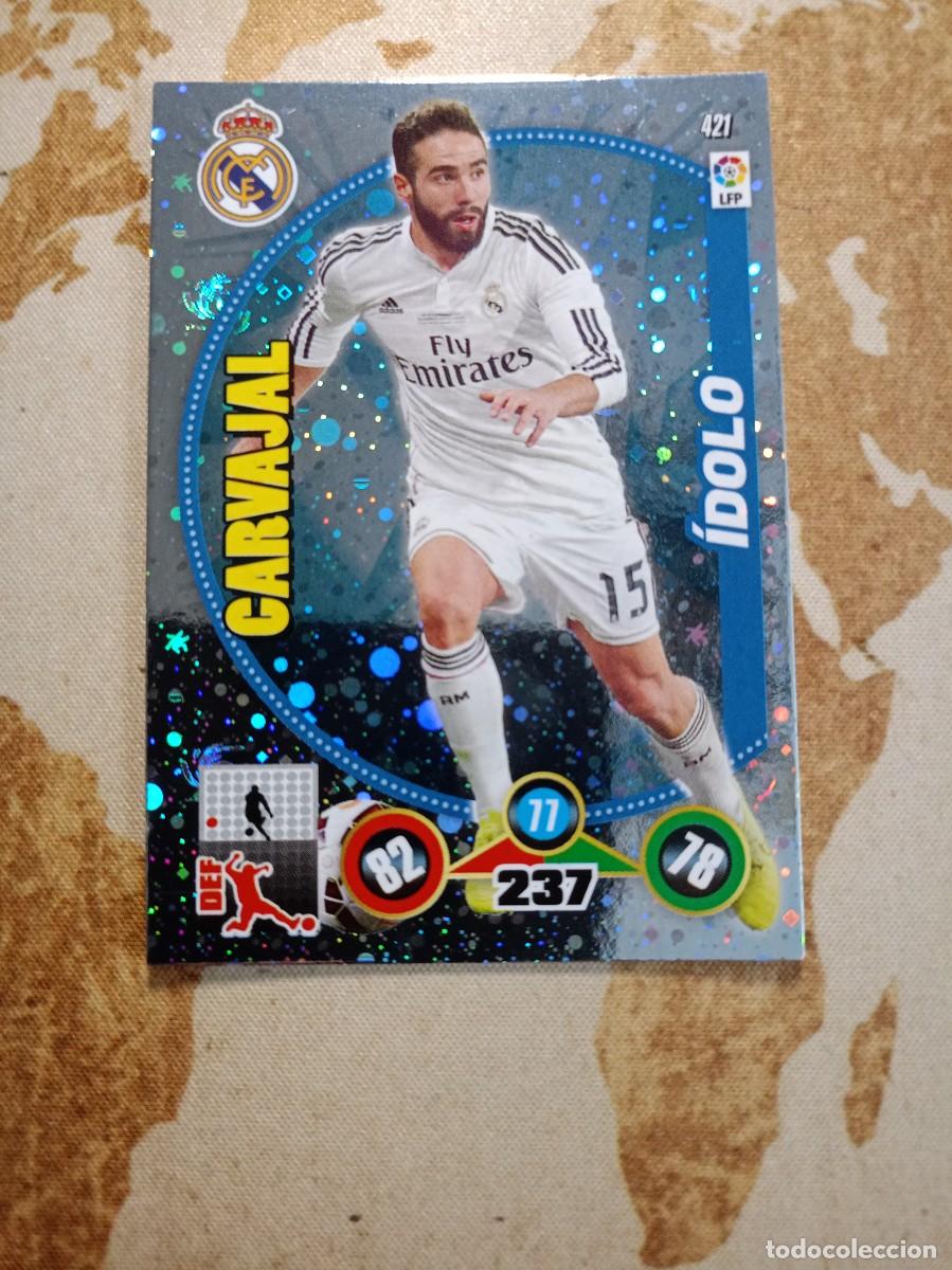 Fu&szlig;ball-Sticker: &Iacute;dolo 421 CARVAJAL Adrenalyn 2014-15
