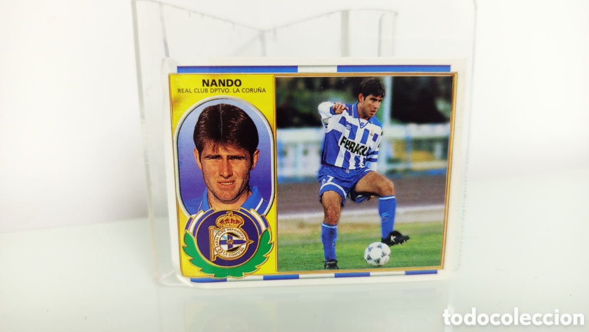 Cromos de F&uacute;tbol: ❇️ CROMO STICKER ⚽ NANDO DEPORTIVO DE LA CORU&Ntilde;A 96 97 1996 1997 ESTE DESPEGADO LATERAL (VER) ❇️