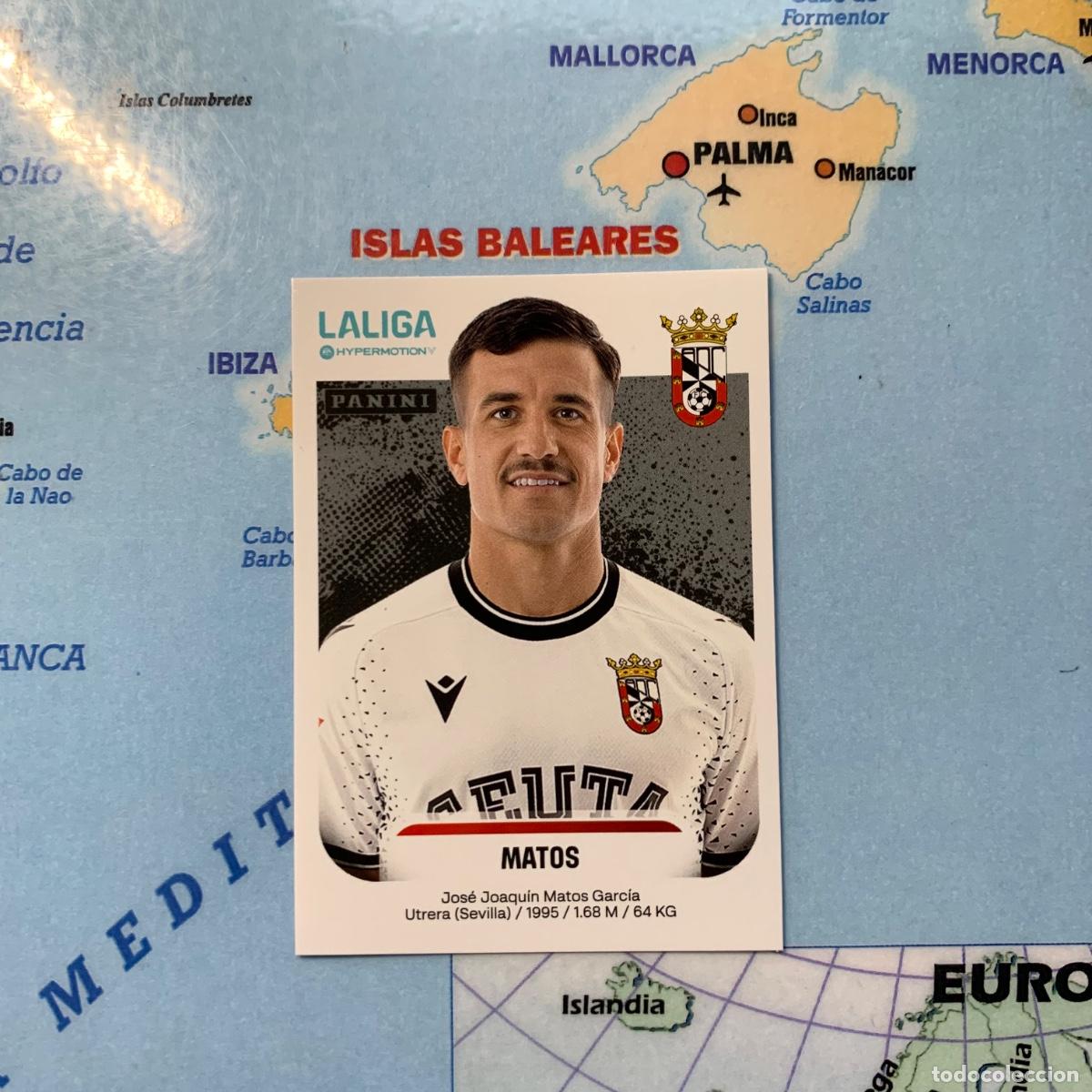 Cromos de F&uacute;tbol: Matos n&uacute;mero 123 del Ceuta cromo liga Hypermotion 25-26 2025-2026