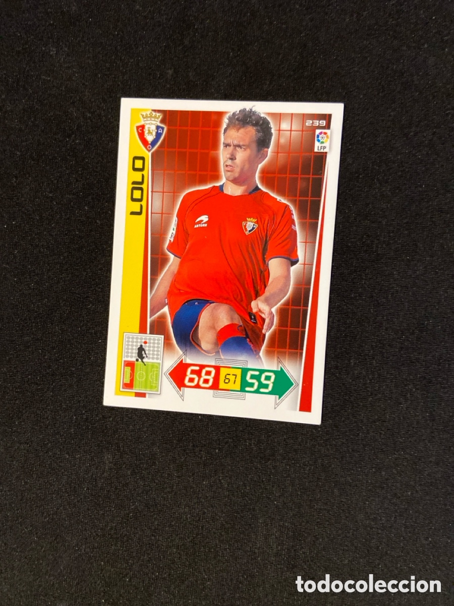Football Stickers: LOLO 239 (OSASUNA) 2012-2013 12 13 ADRENALYN PANINI CROMO CARTA A-2