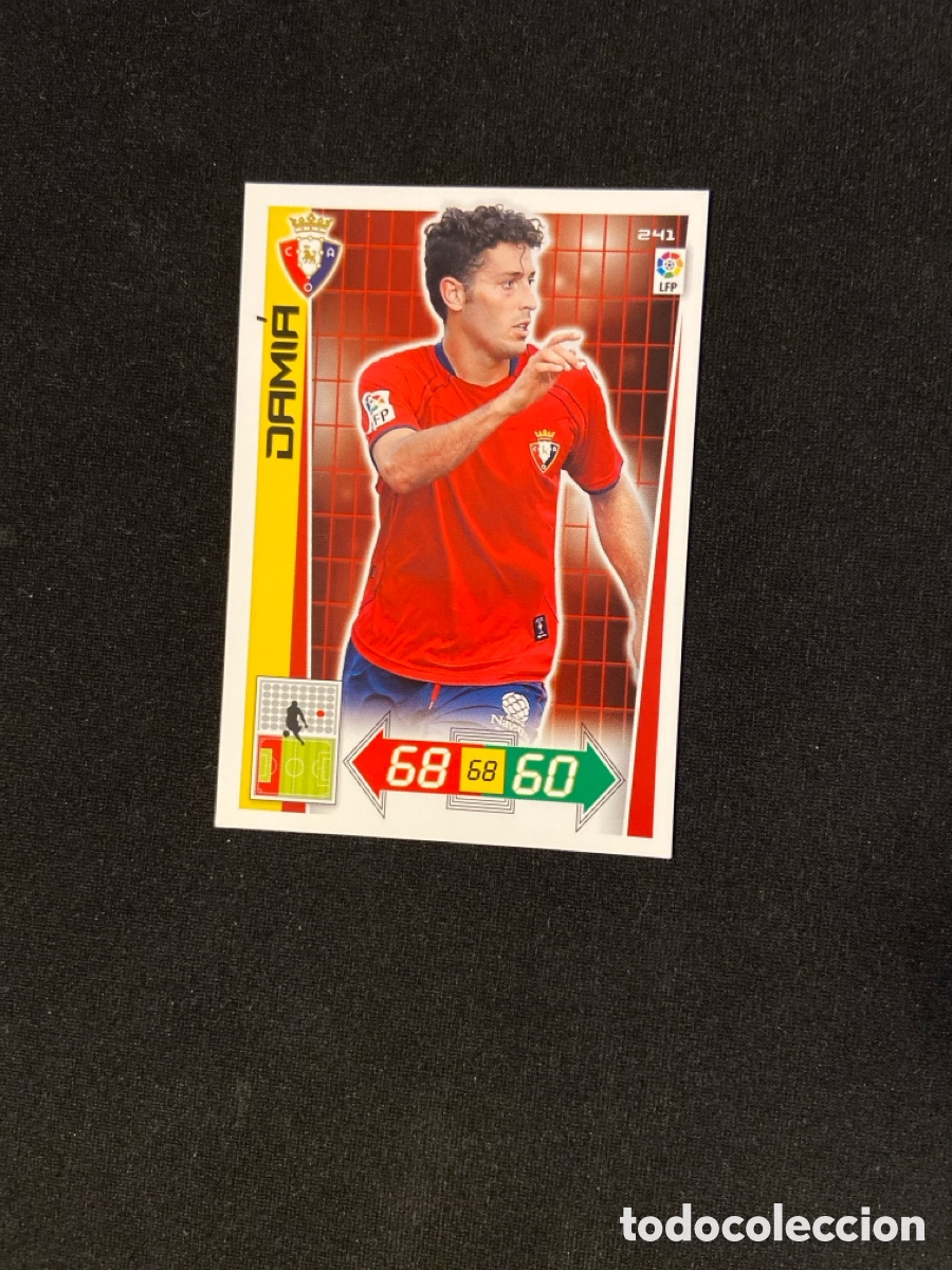 Cromos de f&uacute;tbol: DAMIA 241 (OSASUNA) 2012-2013 12 13 ADRENALYN PANINI CROMO CARTA A-2