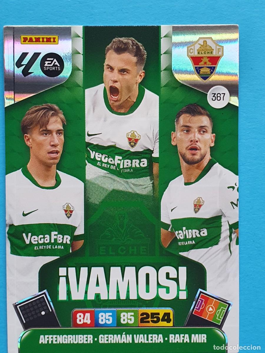 Cromos de f&uacute;tbol: Vamos! #367 AFFENGRUBER-GERM&Aacute;N VALERA-RAFA MIR (Elche) - Adrenalyn XL LaLiga 2025-26