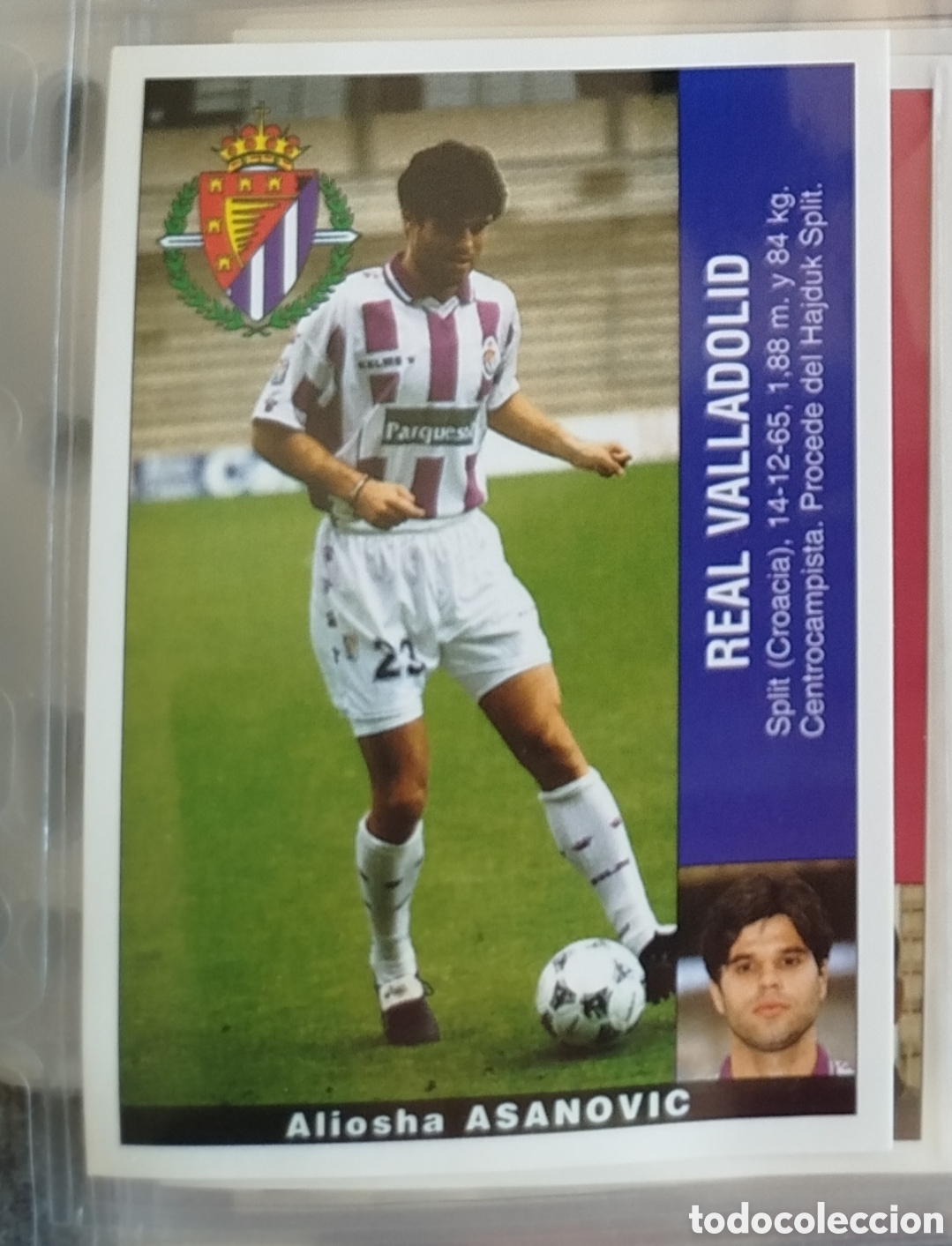 Cromos de Futebol: ASANOVIC VALLADOLID COLOCA SUSTITUYE PANINI LIGA 95 96 1995 CROMO NUEVO SIN PEGAR NUNCA PEGADO