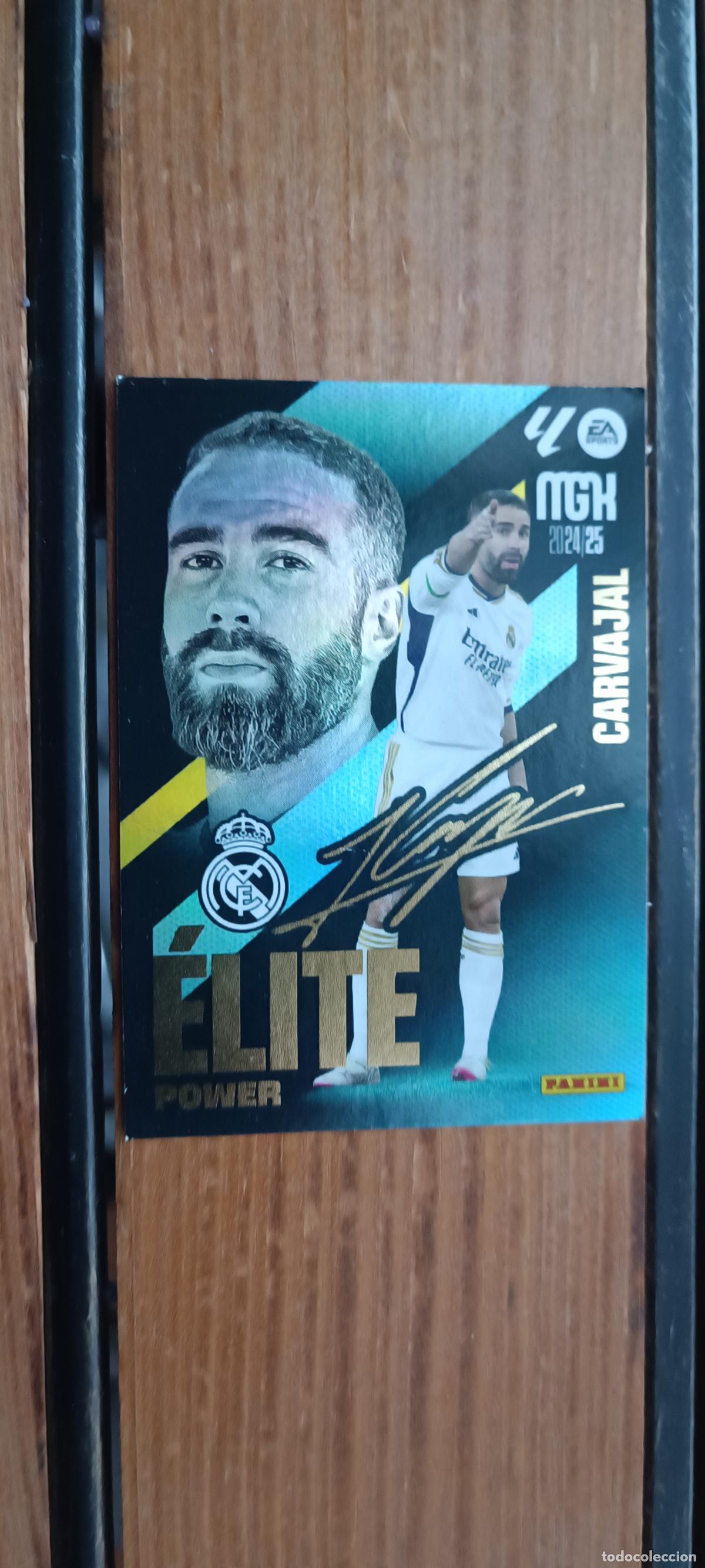 Figurine di Calcio: P2 CARVAJAL REAL MADRID &Eacute;LITE PARALELA POWER FIRMA MEGACRACKS 2024 2025 24 25