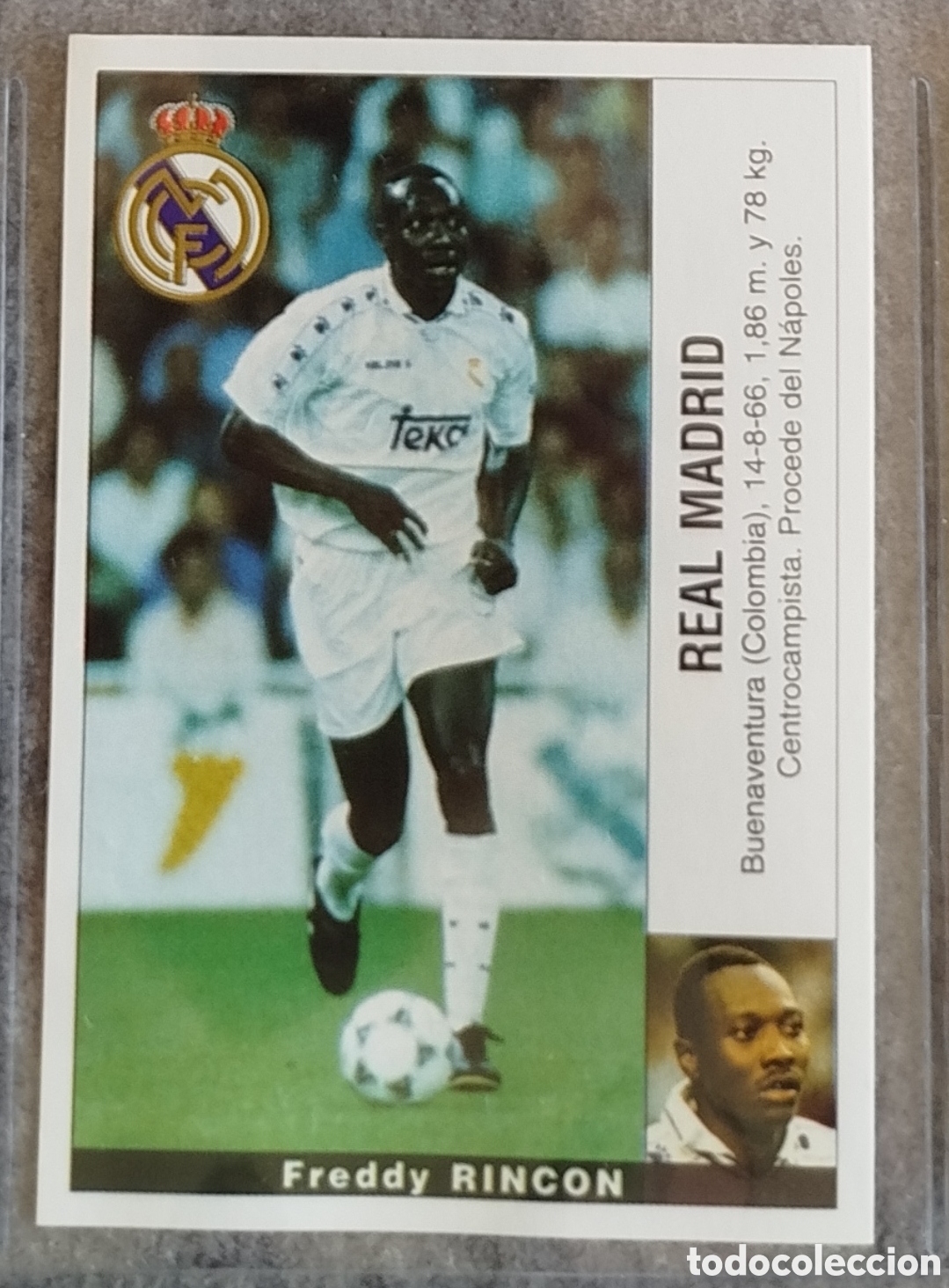 Cromos de Futebol: FREDDY RINCON REAL MADRID FICHAJE 35 PANINI LIGA 95 96 1995 CROMO NUEVO SIN PEGAR NUNCA PEGADO