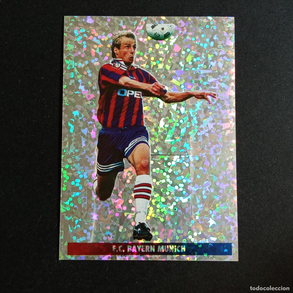 Figurine di Calcio: LOS MEJORES EQUIPOS DE EUROPA 1996 1997 96 97 PANINI 53 KLINSMANN B. MUNICH BRILLAN GRUESA SIN PEGAR