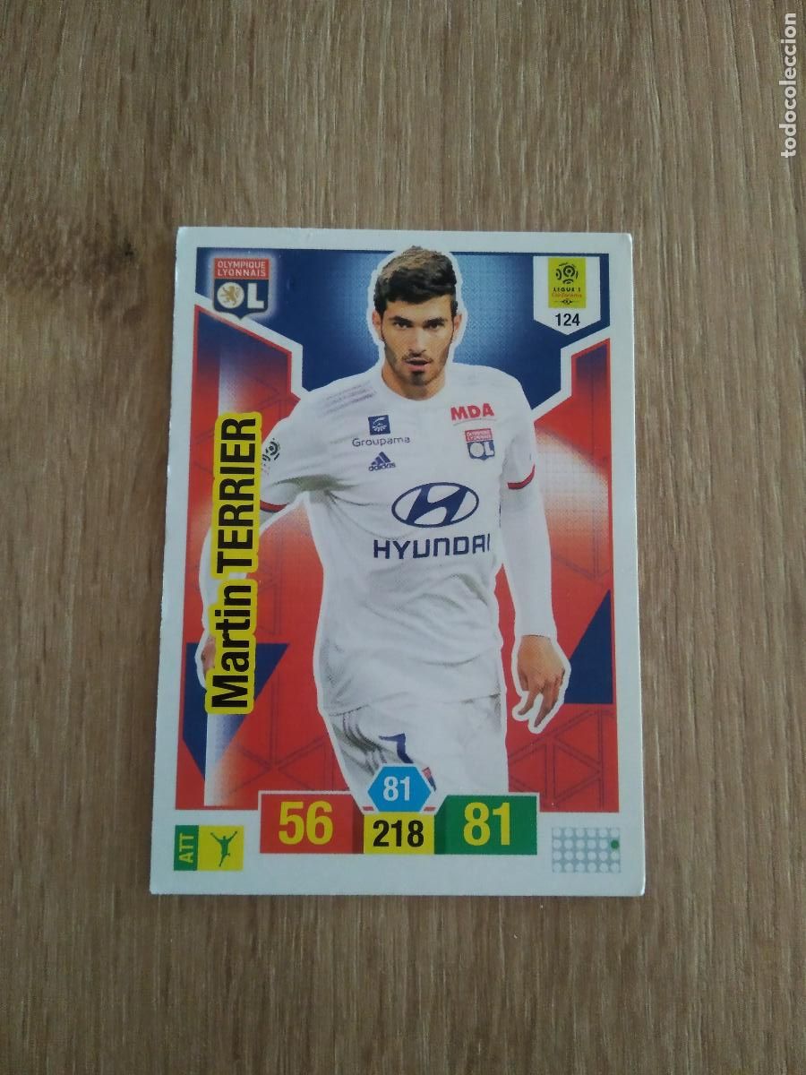 Fu&szlig;ball-Sticker: 124 MARTIN TERRIER OLYMPIQUE LYON CROMO FUTBOL PANINI LIGUE 1 FOOT 19-20 FRANCIA ADRENALYN 2019-2020