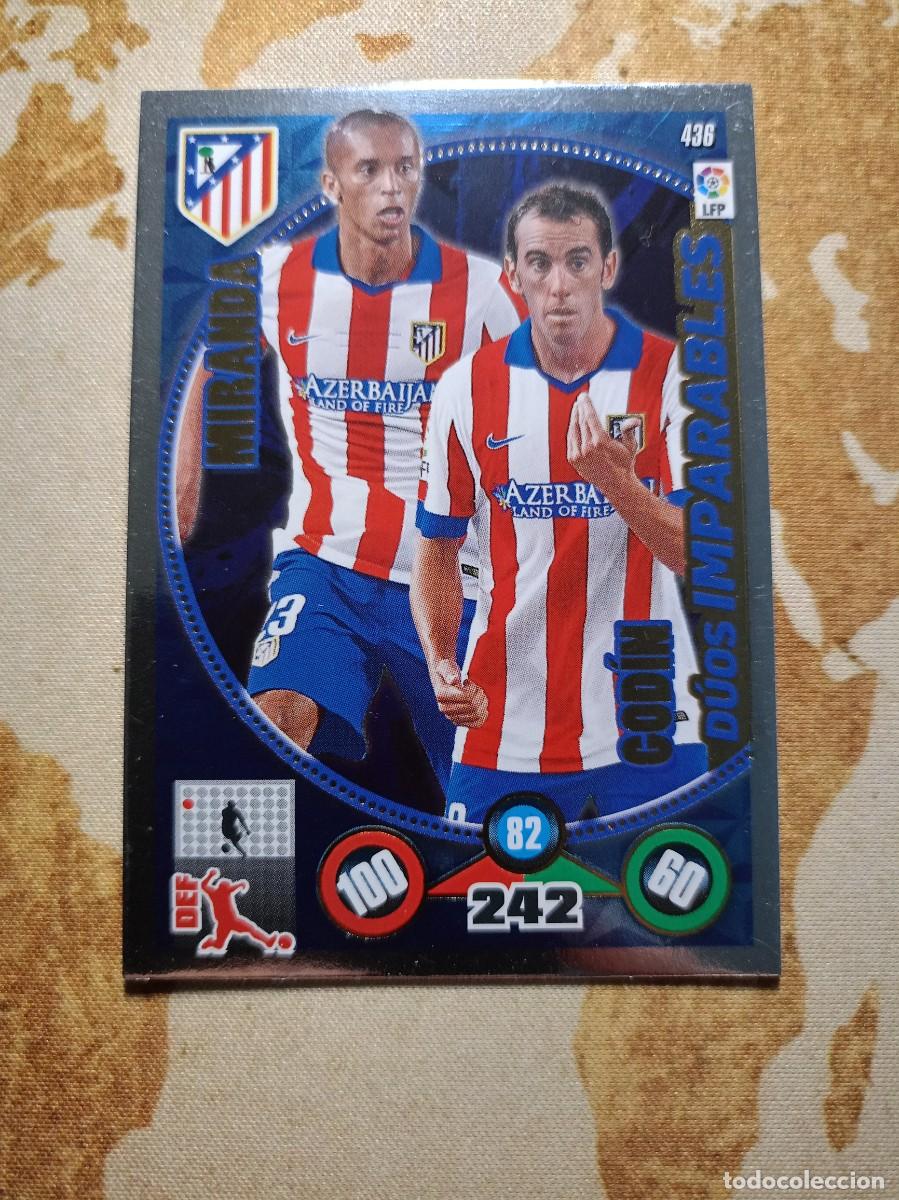 Fu&szlig;ball-Sticker: D&uacute;os imparables 436 MIRANDA / GODIN Adrenalyn 2014-15