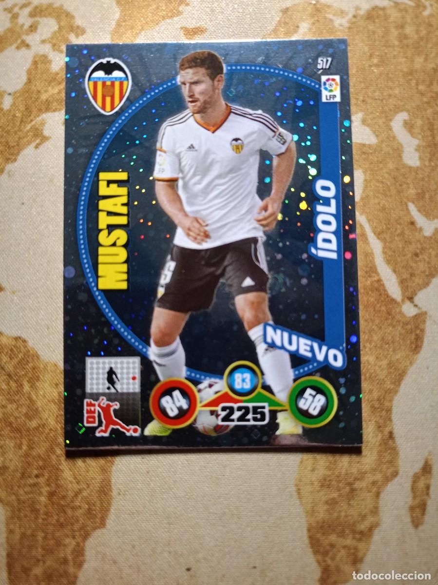 Football Stickers: &Iacute;dolo 517 MUSTAFI Adrenalyn 2014-15