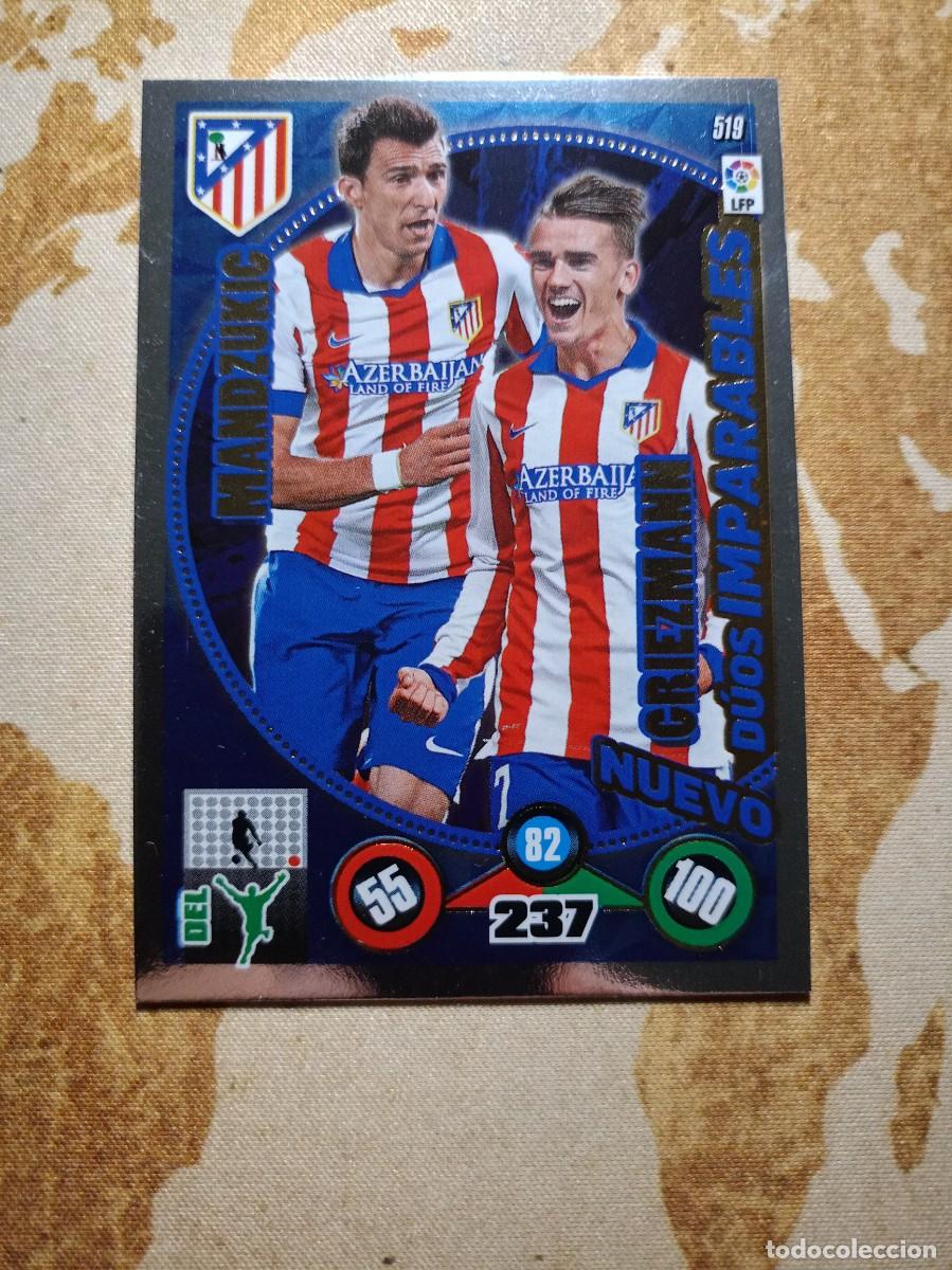 Cromos de F&uacute;tbol: D&uacute;os imparables 519 MANDZUKIC / GRIEZMANN Adrenalyn 2014-15