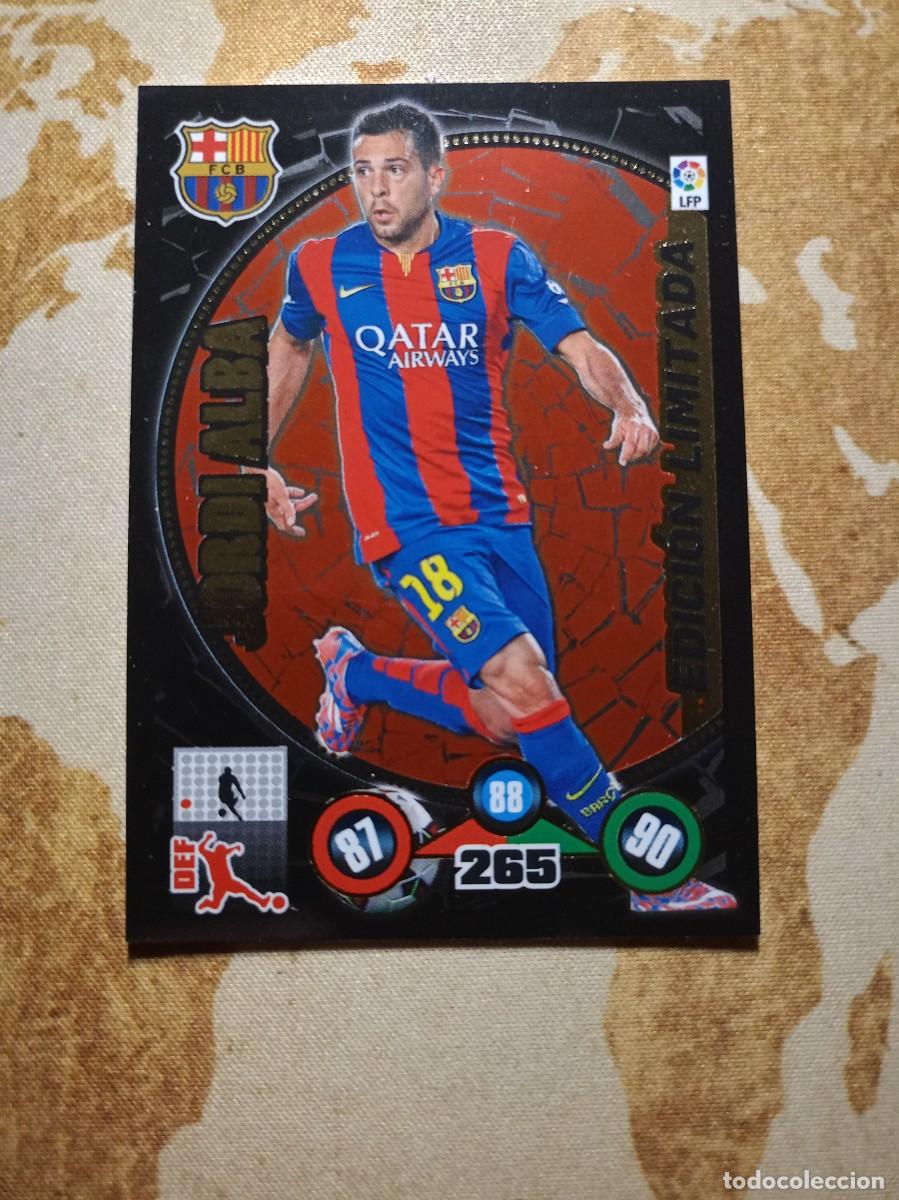 Football Stickers: Edici&oacute;n Limitada JORDI ALBA Adrenalyn 2014-15