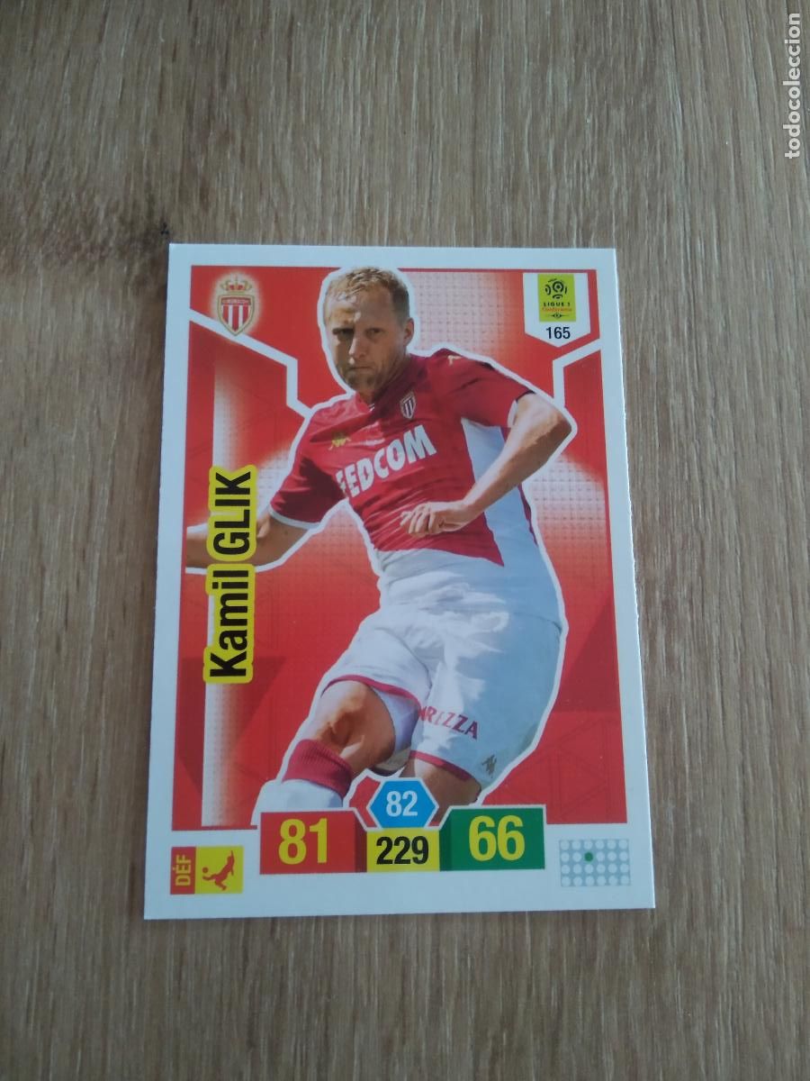 Figurine di Calcio: 165 KAMIL GLIK MONACO CROMO FUTBOL PANINI LIGUE 1 FOOT 19-20 FRANCIA ADRENALYN 2019-2020