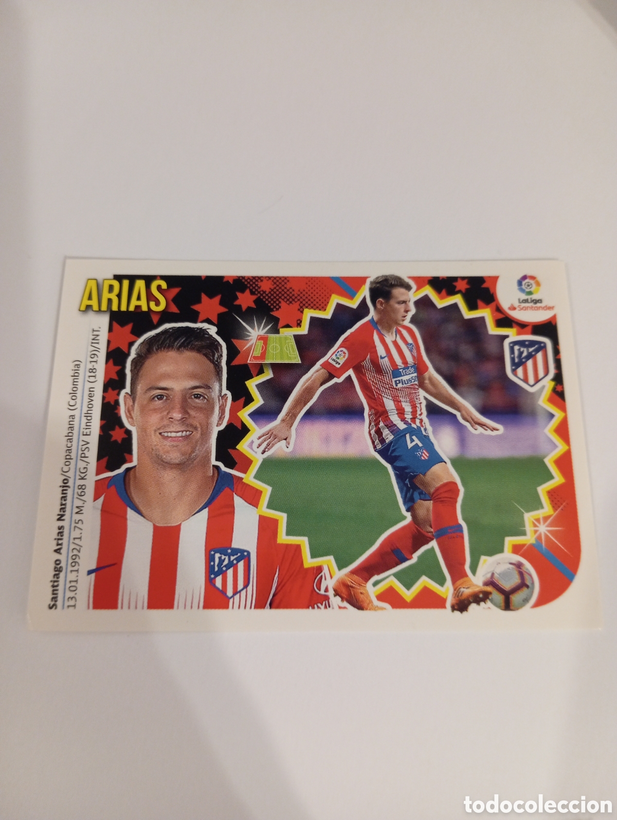 Fu&szlig;ball-Sticker: Arias 8 BIS Atl&eacute;tico de Madrid liga este 18-19 panini 2018 2019